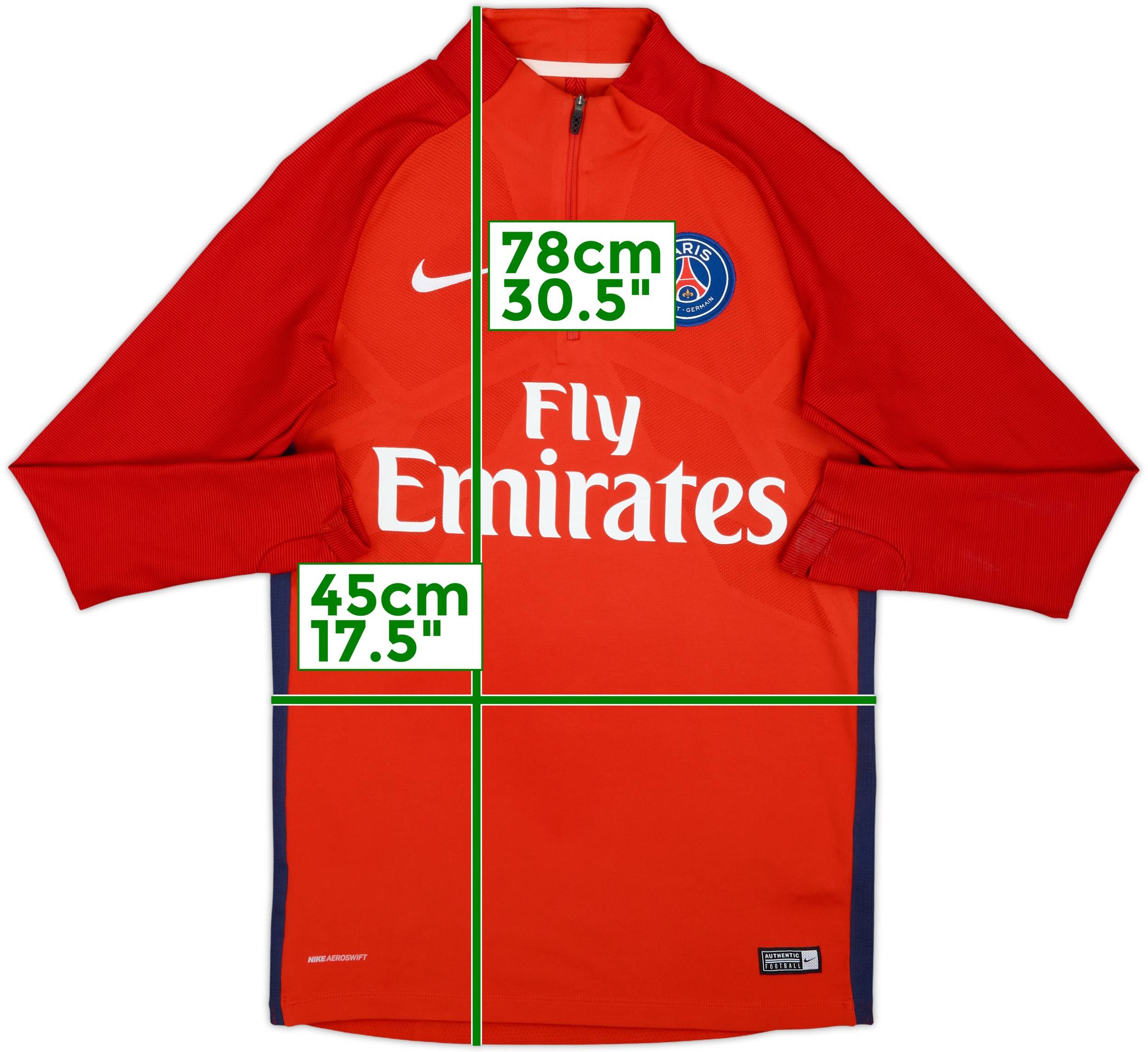 2017-18 Paris Saint-Germain Nike Aeroswift 1/4 Zip Drill Top - 7