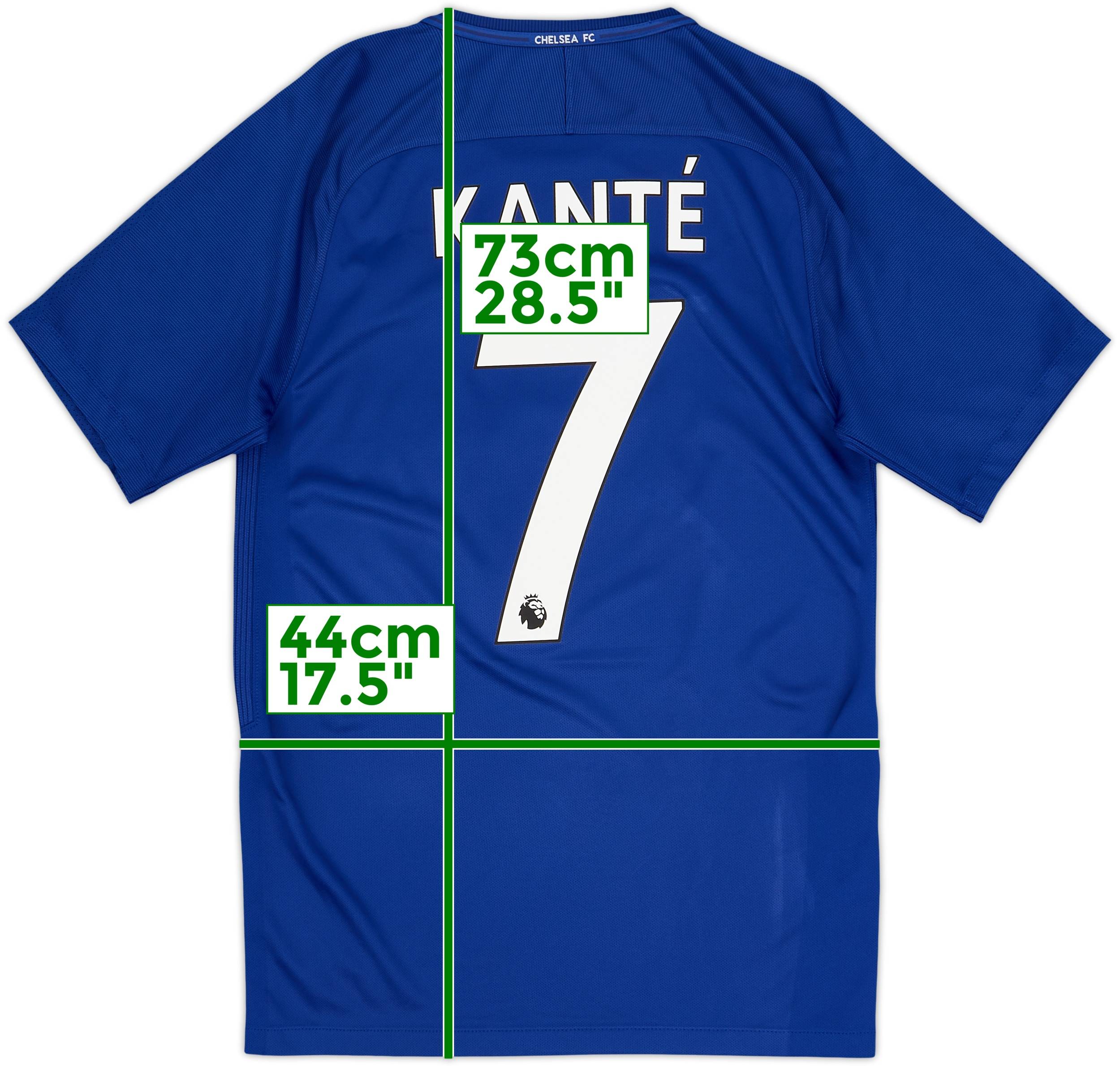 『スタジアムで購入』Chelsea 2018シーズンKanté 背番号7 新品 2017-18 Chelsea Home Shirt Kante #7 - 7/10 - (S)