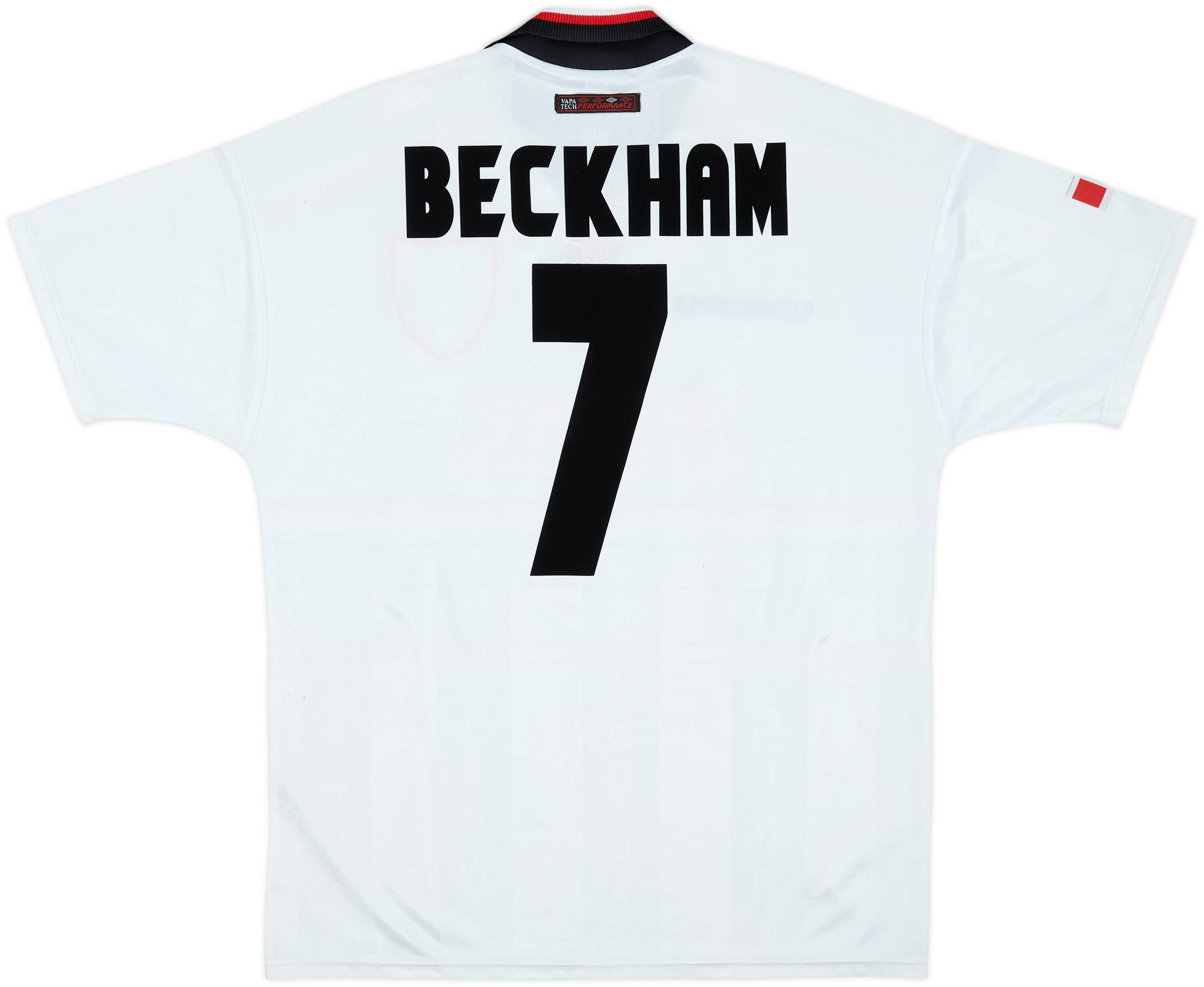 BECKHAM 7 ユニフォーム VAPA TECH PERFORMANCE 1997-99 Manchester United Away Shirt Beckham #7 - 7/10 - (L)