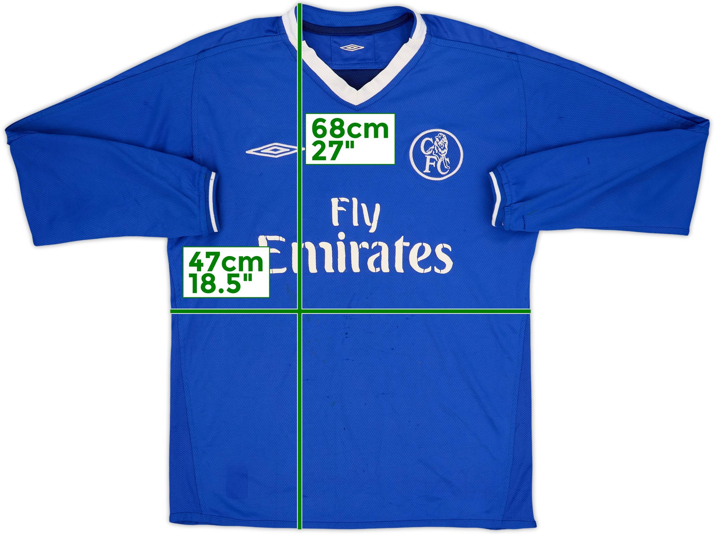 2003-05 Chelsea Home L/S Shirt - 5/10 - (S)