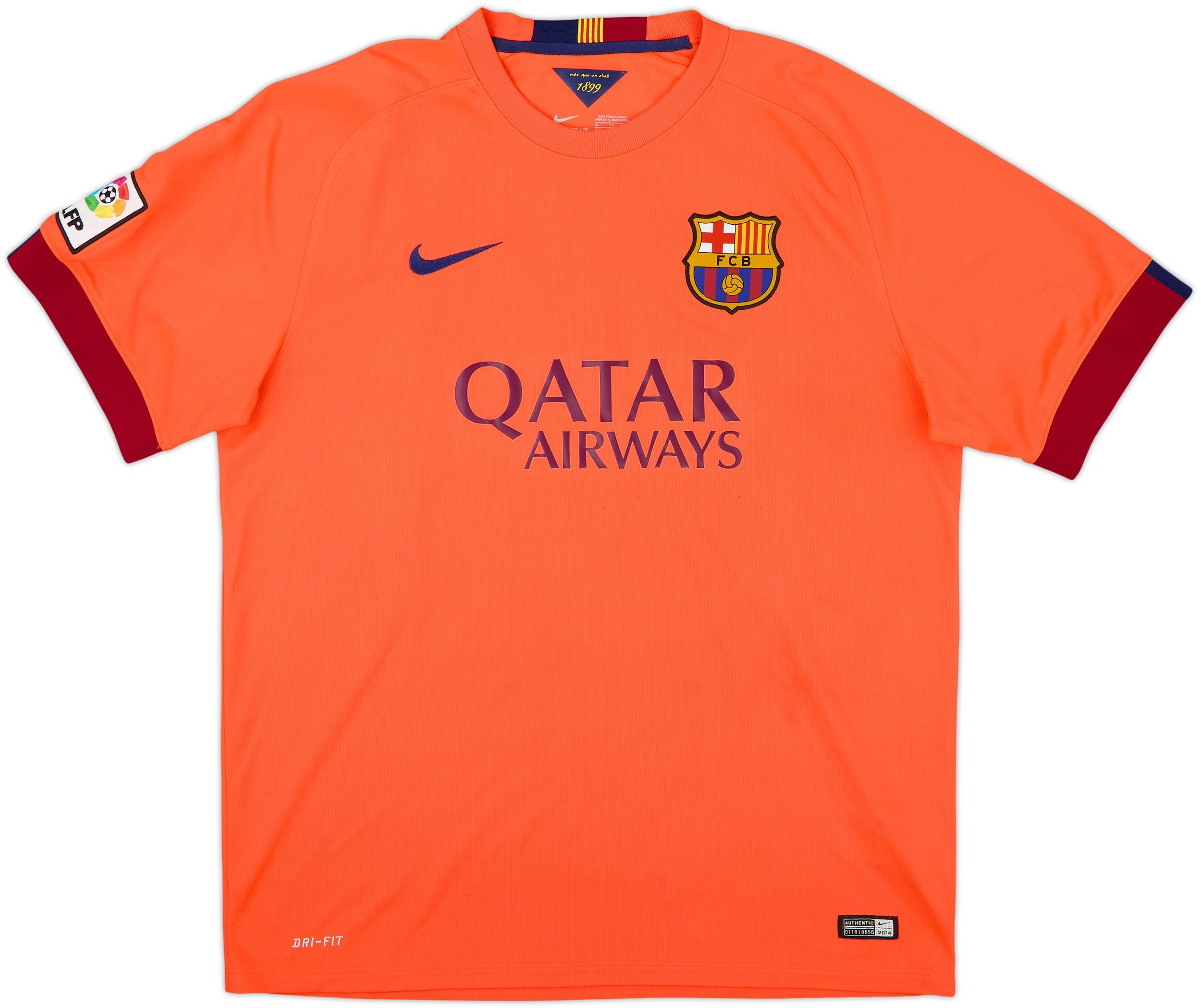 2014-15 Barcelona Away Shirt Messi #10 - 5/10 - (XL)