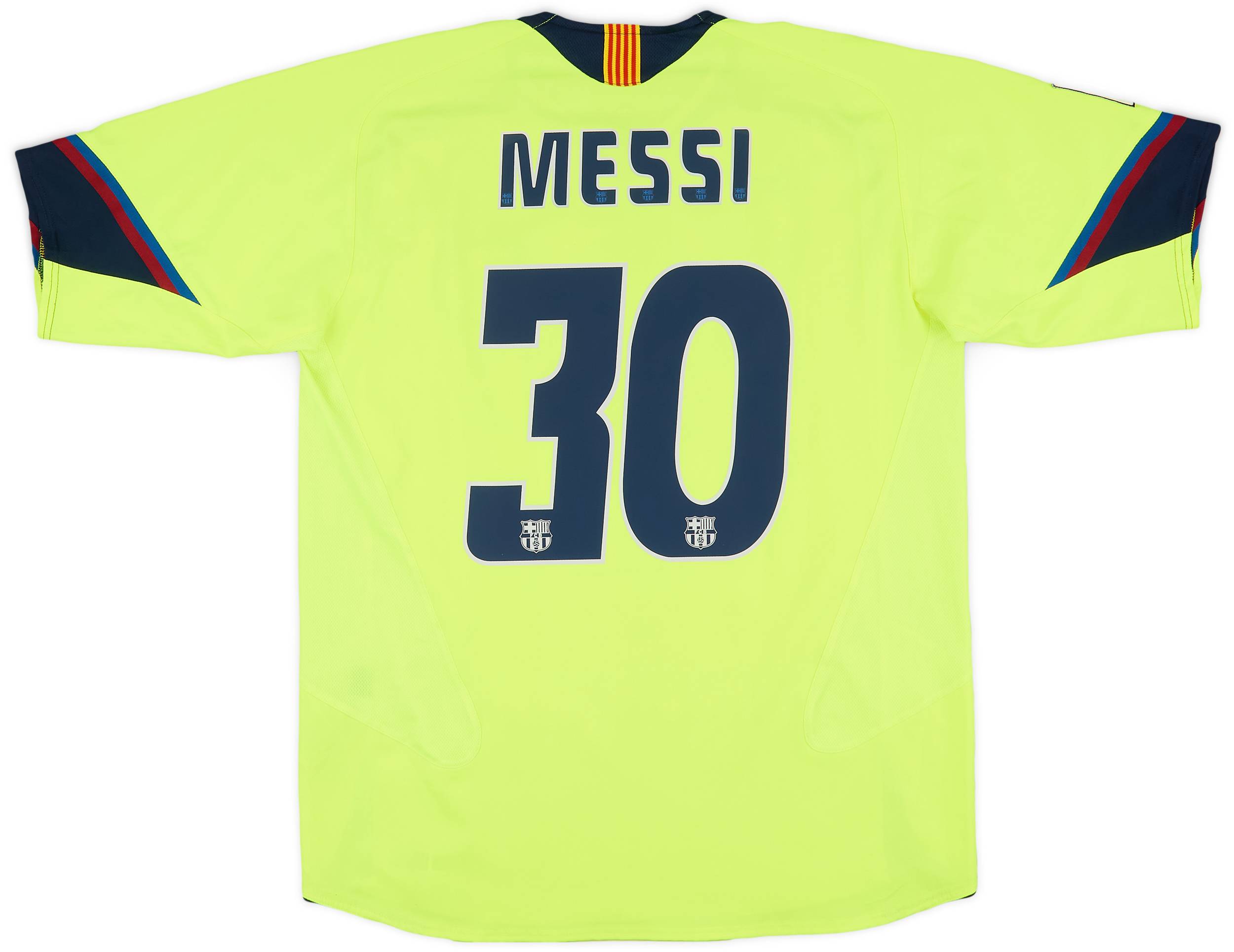 2005-06 Barcelona Away Shirt Messi #30 - 8/10 - (L)