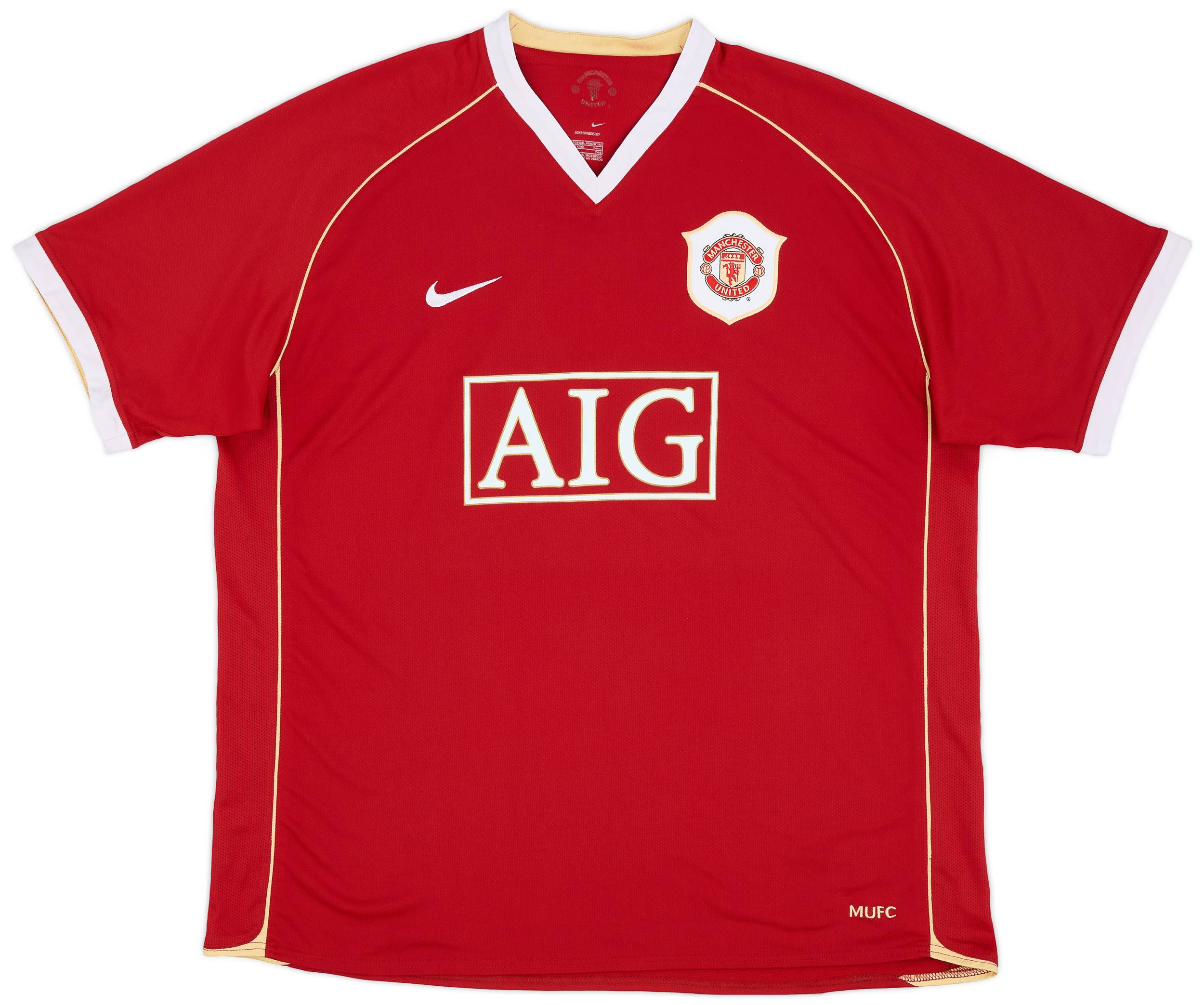 RONALDO #7 UEFA MANCHESTER UNITED 2006/2007 SOCCER FOOTBALL