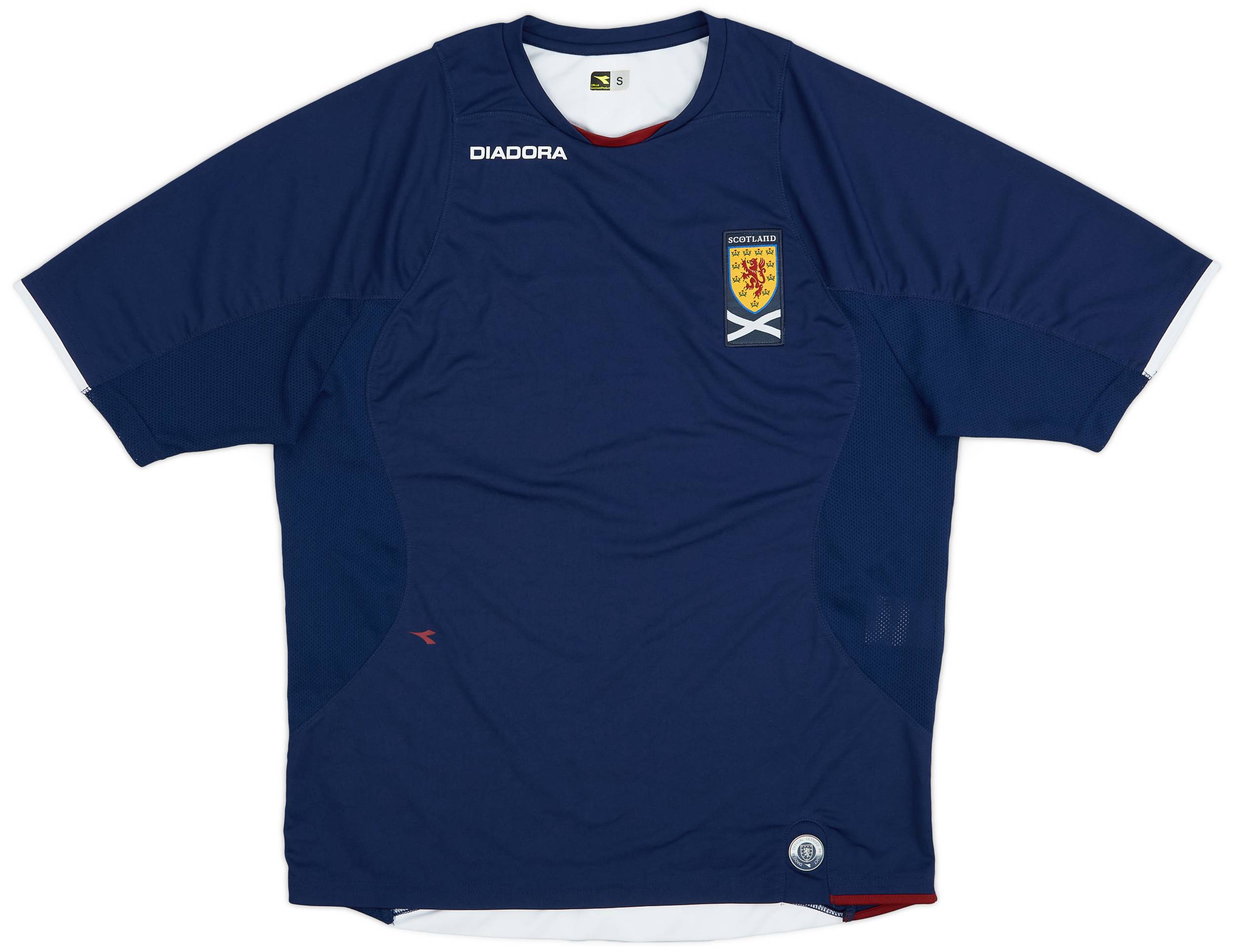 2007-08 Scotland Diadora Training Shirt - 9/10 - (S)