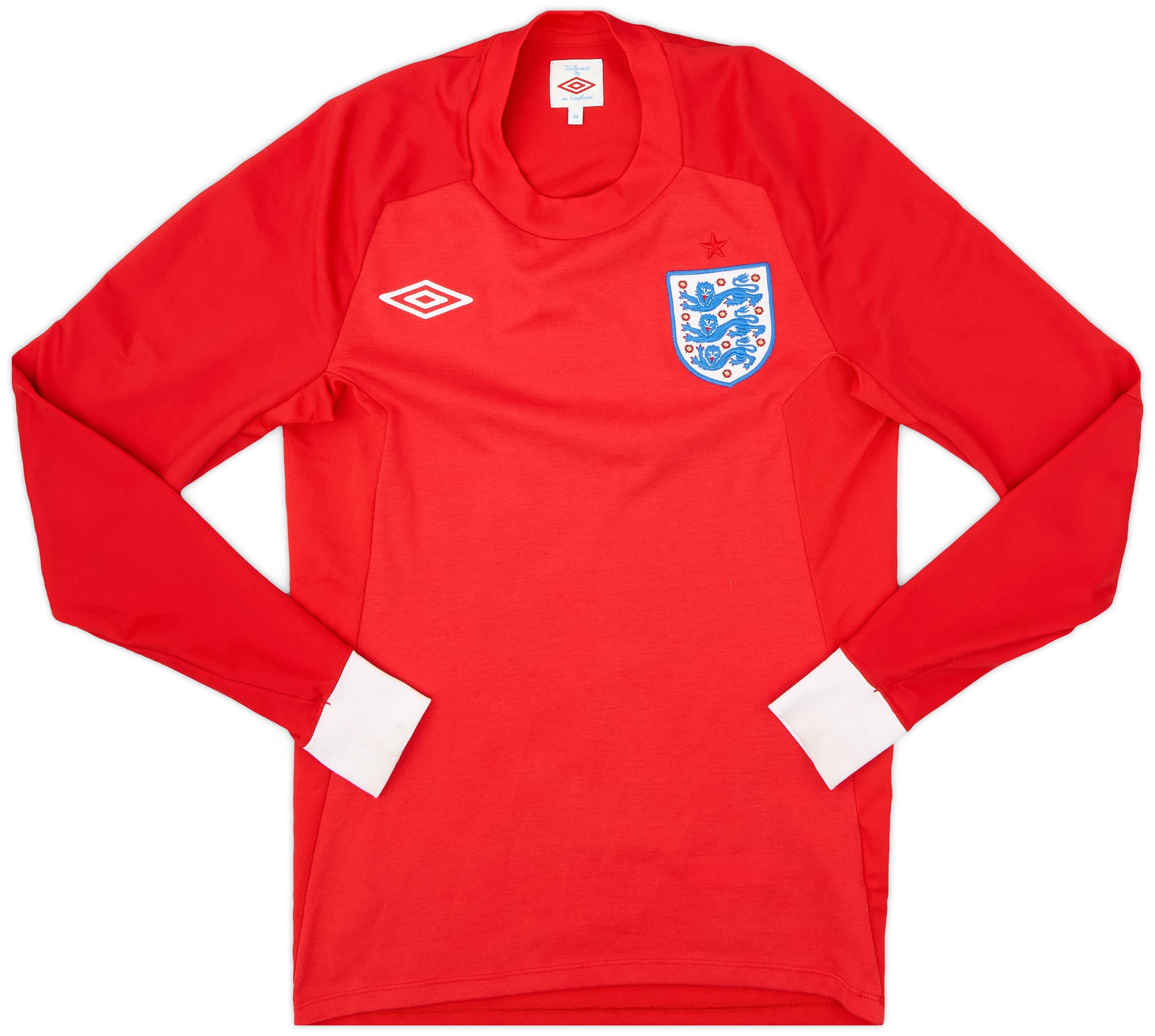 2010-11 England Away L/S Shirt - 9/10 - (XL.Boys)