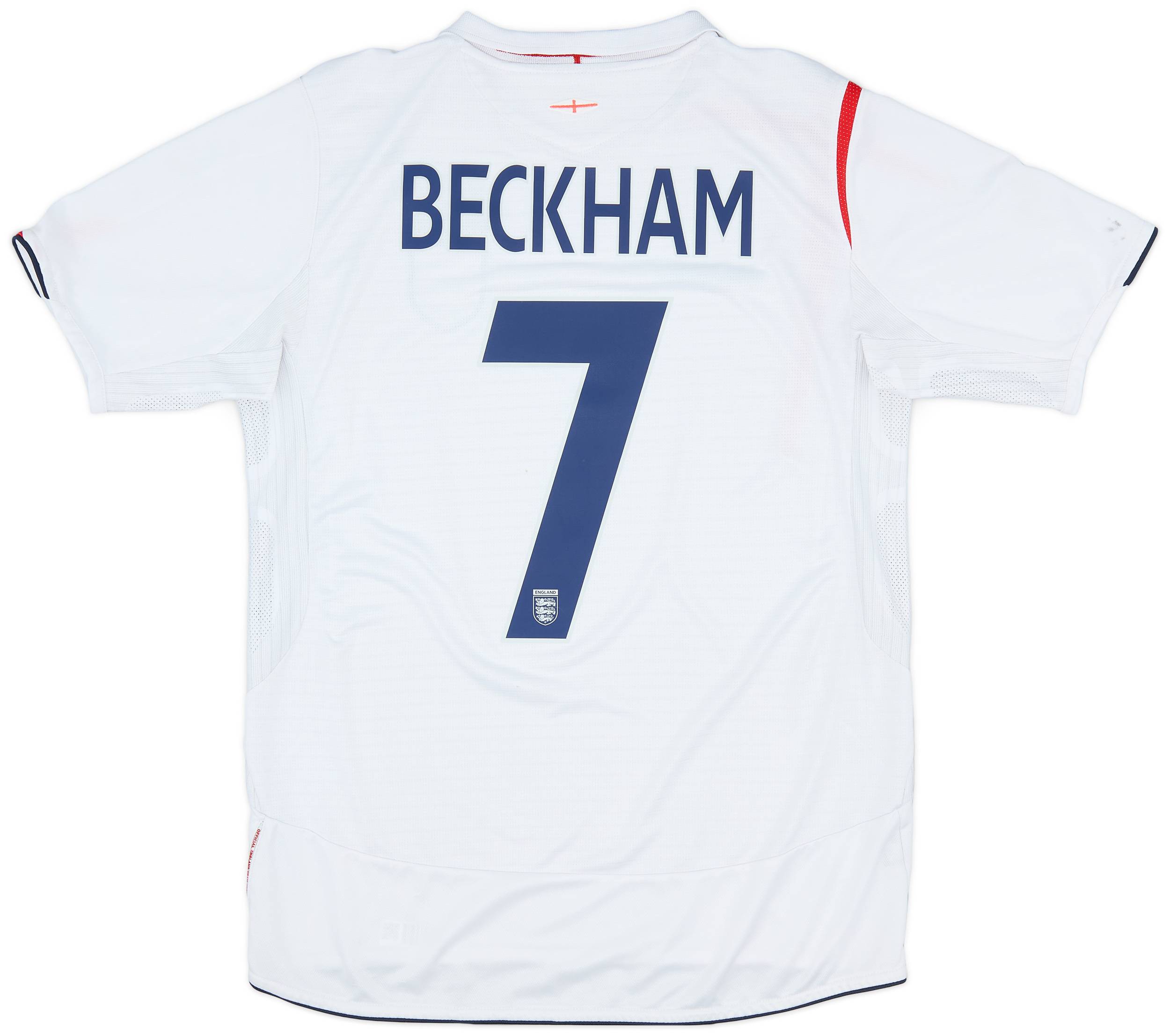 流行り の ブランド  Beckham Shirt Home England 2005-07 #7 (M) - 7/10 - トップス