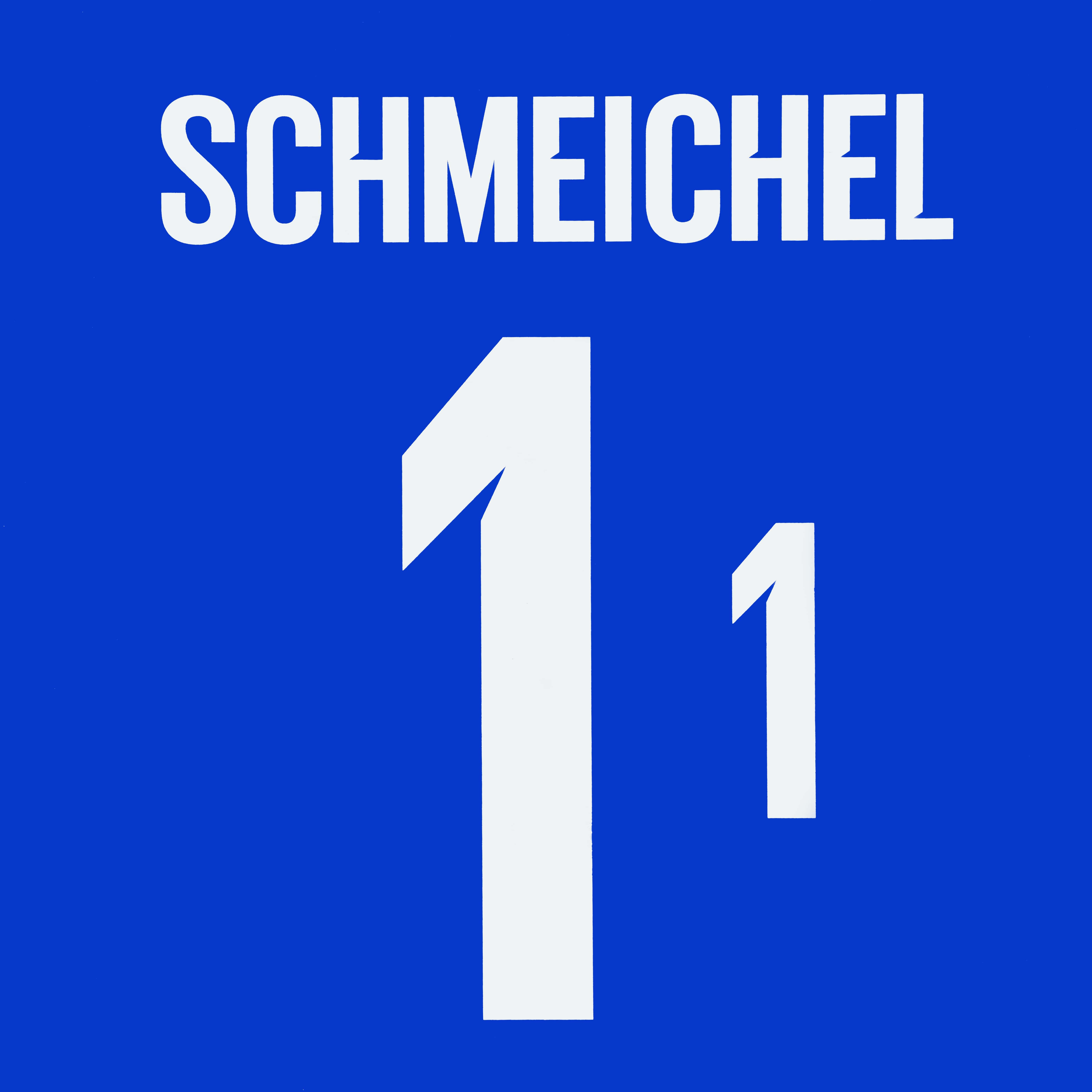 2018-20 Denmark GK Schmeichel #1 White Name Set