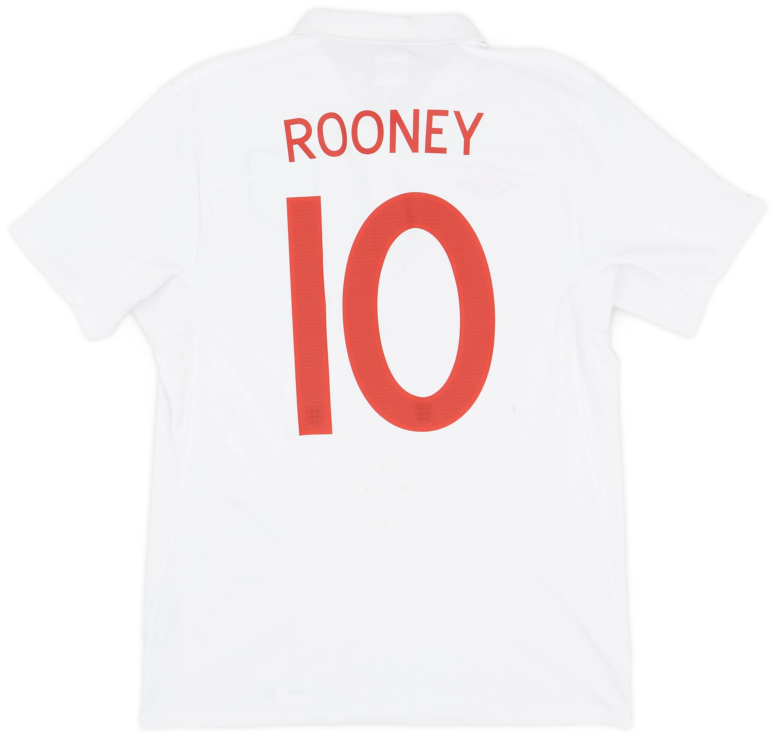 2009-10 England Home Shirt Rooney #10 - 7/10 - (M)