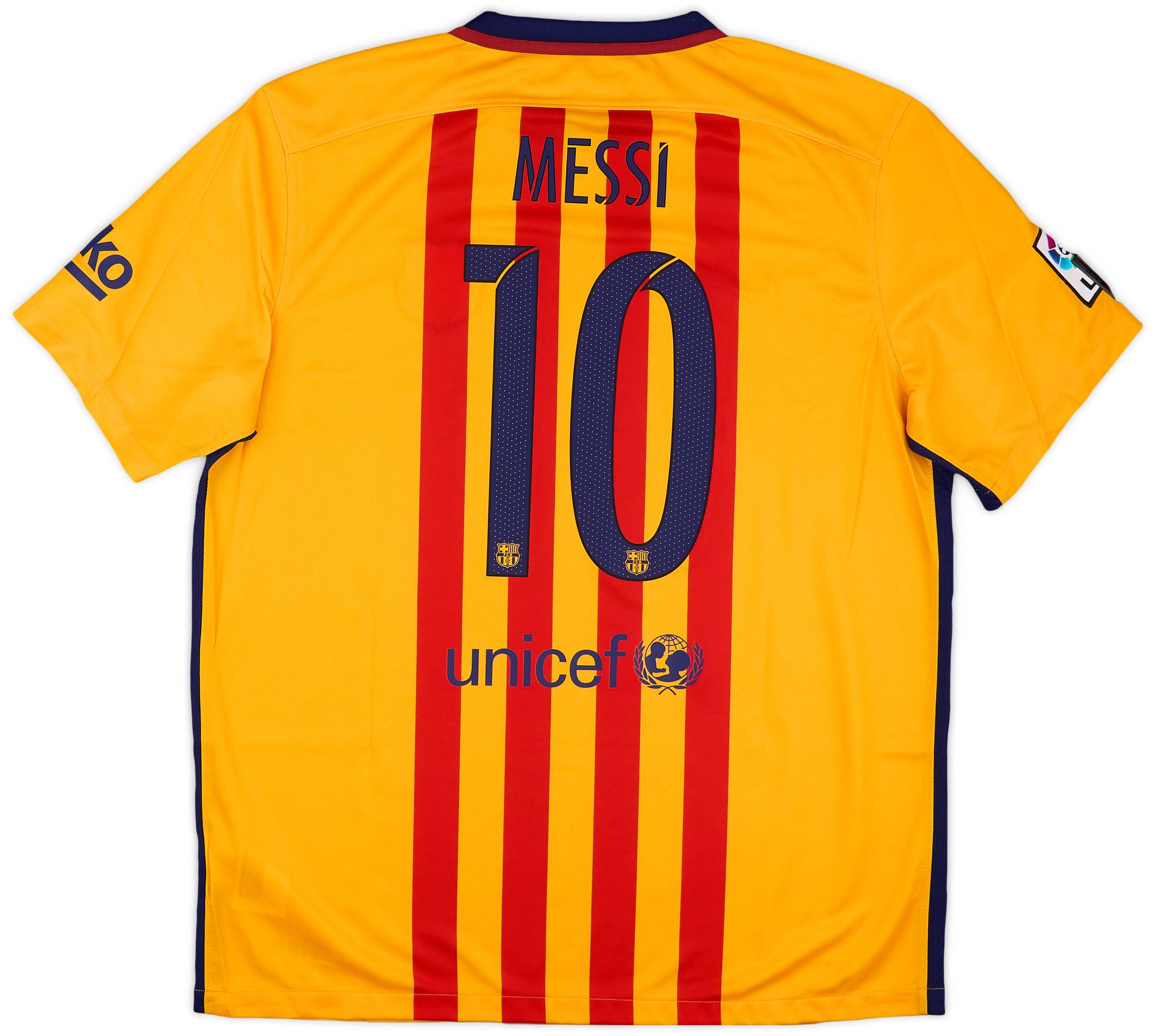 2015-16 Barcelona Away Shirt Messi #10 (XL)
