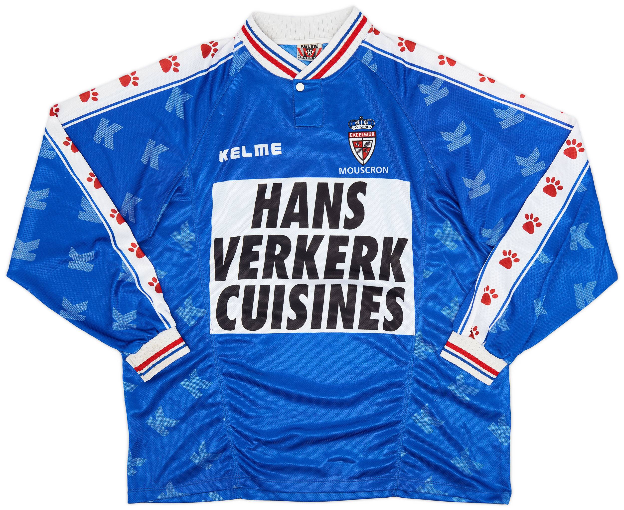 1997-98 Royal Excel Mouscron Away L/S Shirt - 9/10 - (XL)