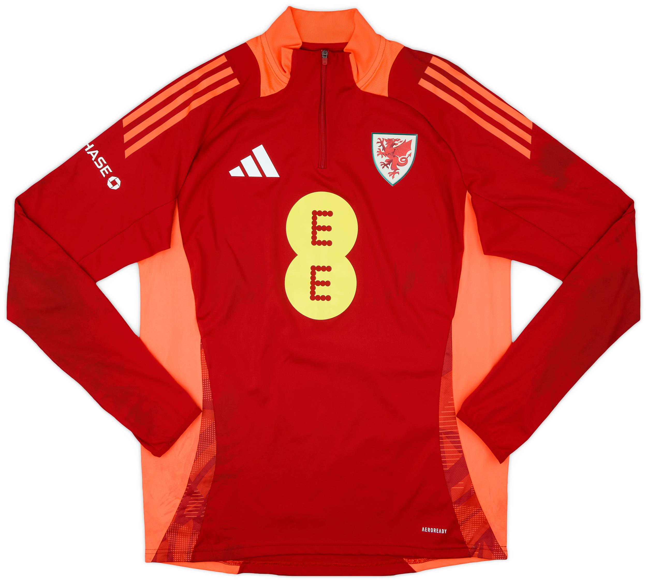 2023-24 Wales adidas 1/4 Zip Training Top - 5/10 - (L)
