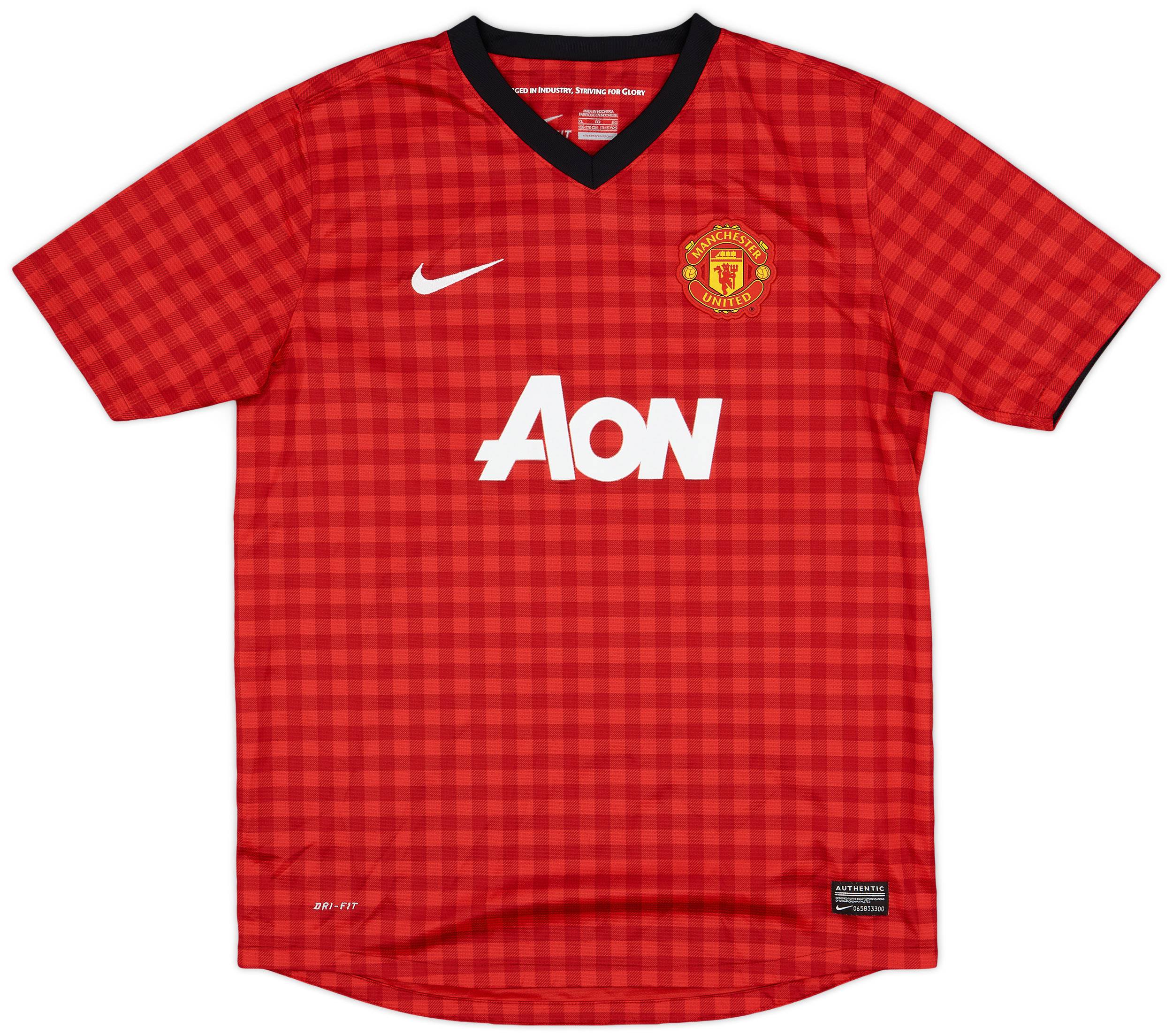 2012-13 Manchester United Home Shirt - 9/10 - (XL.Boys)