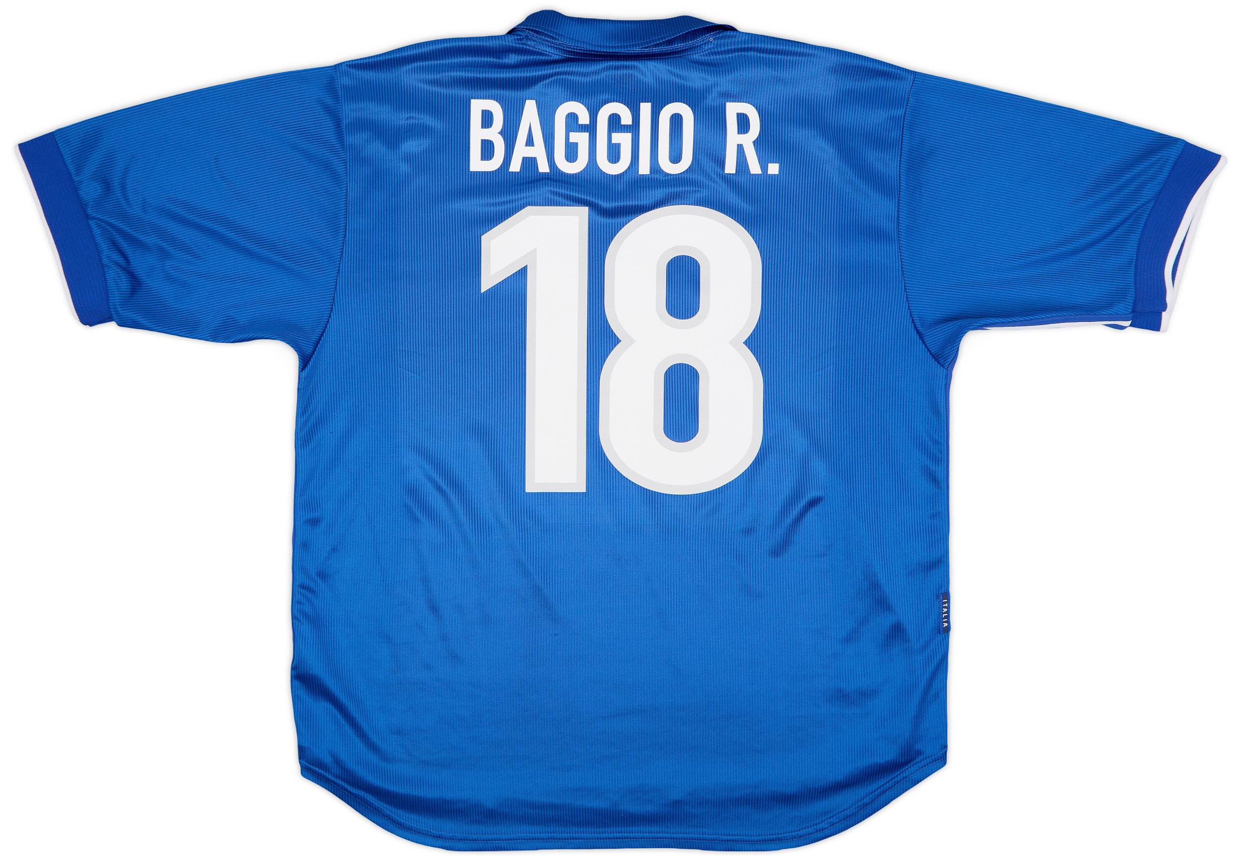 1997-98 Italy Home Shirt Baggio R. #18 - 8/10 - (XL)