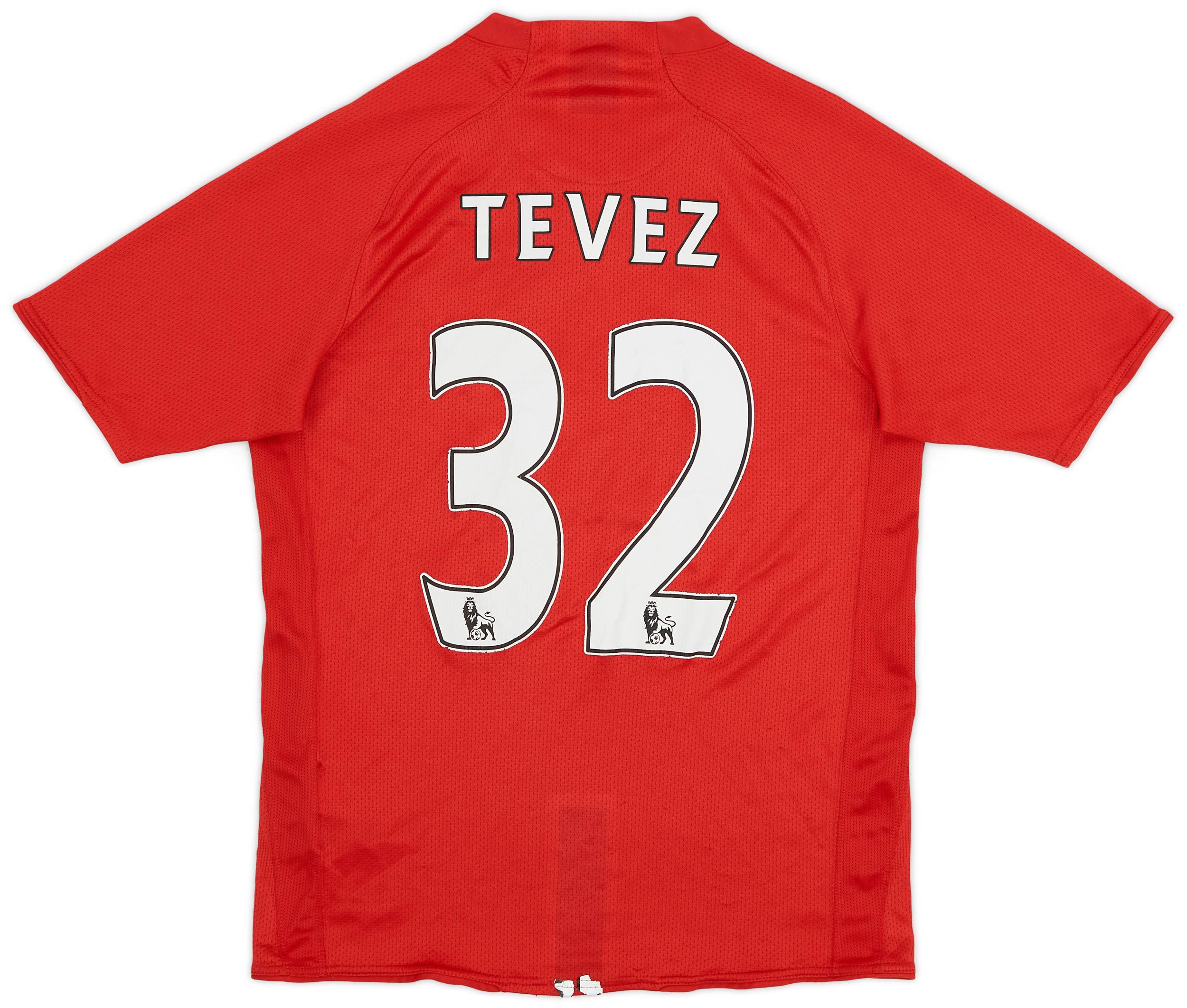 2007-09 Manchester United Home Shirt Tevez #32 - 5/10 - (XL.Boys)