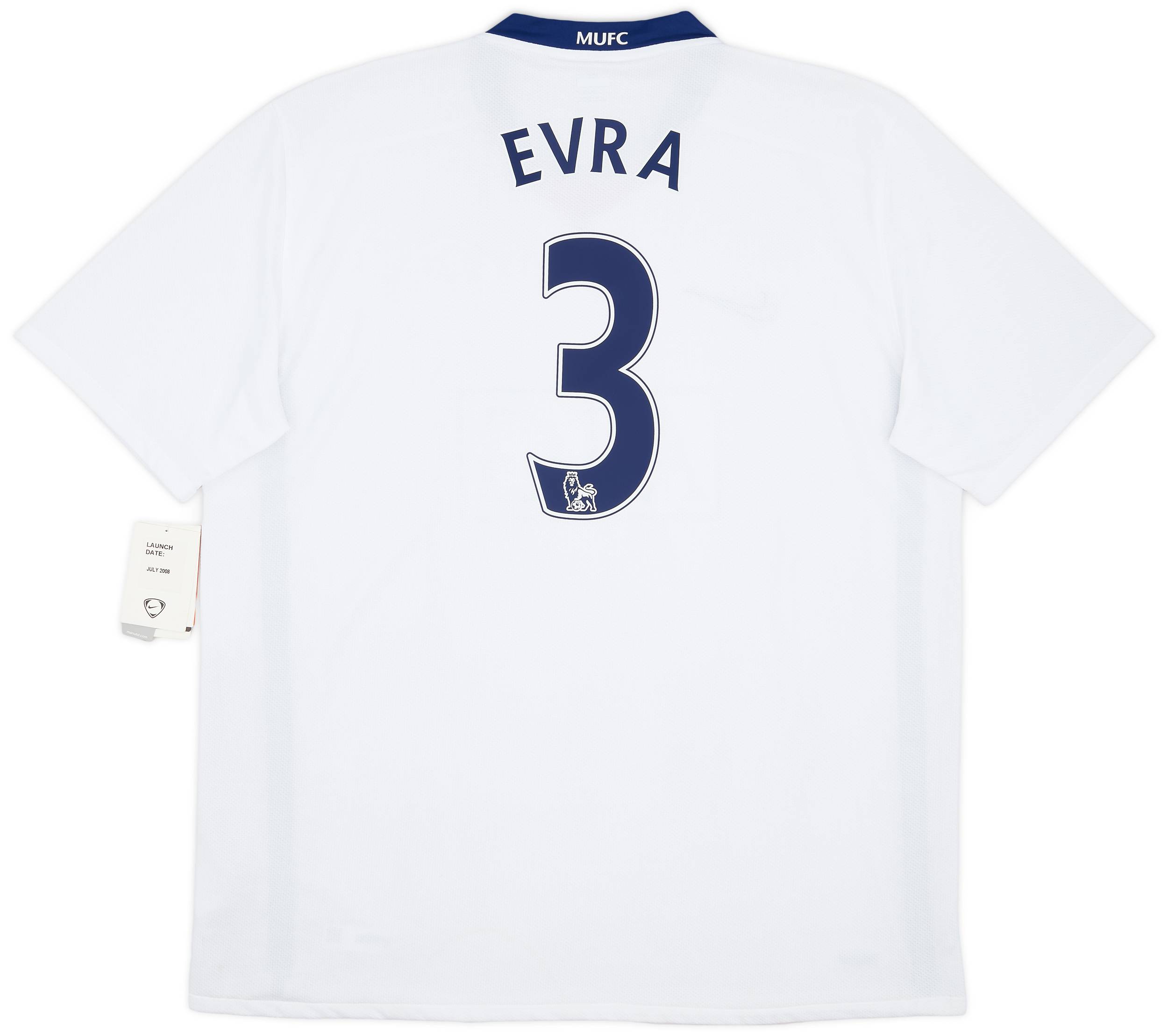 2008-10 Manchester United Away Shirt Evra #3 (XL)