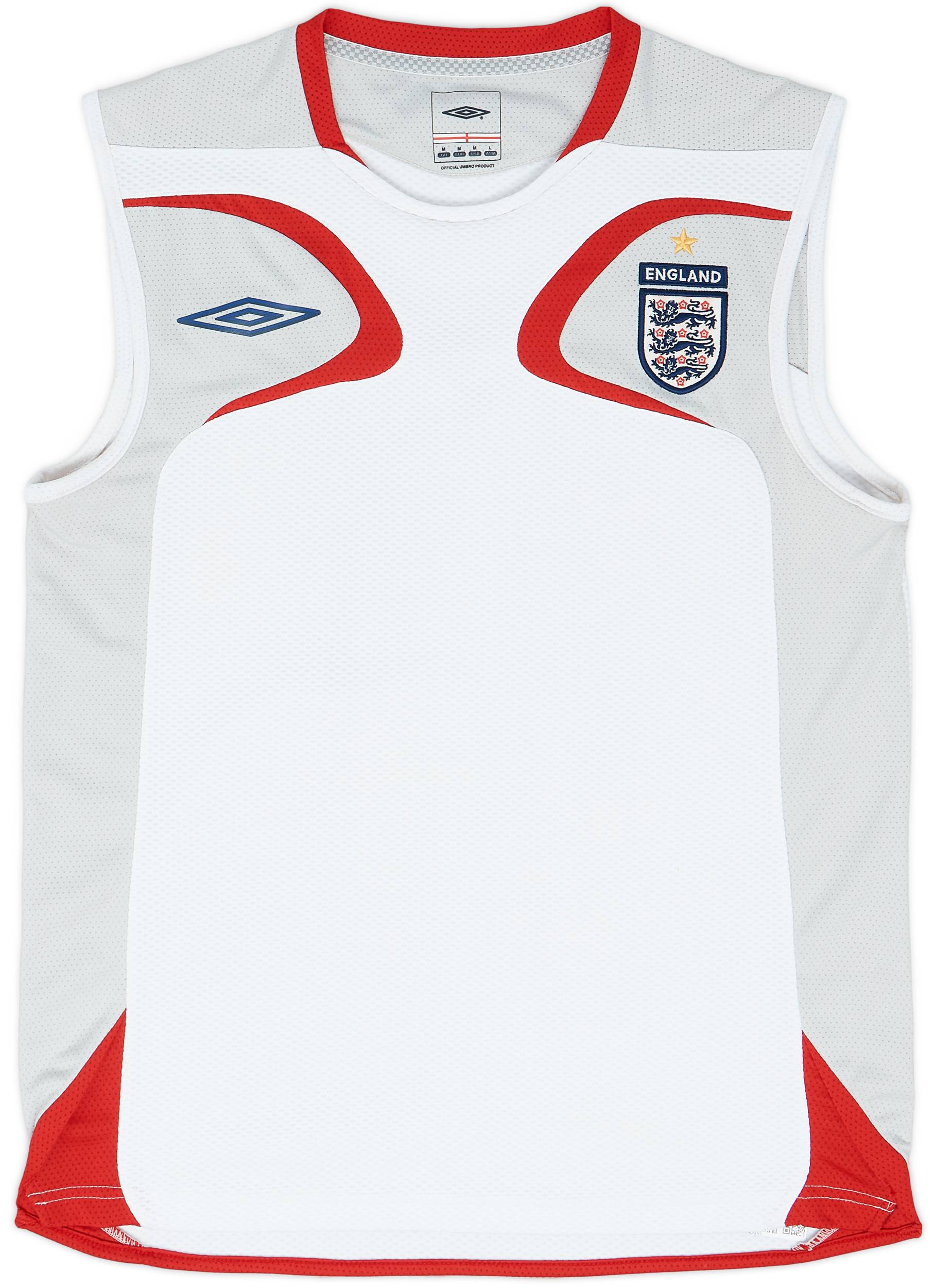 2007-08 England Umbro Training Vest - 8/10 - (M)