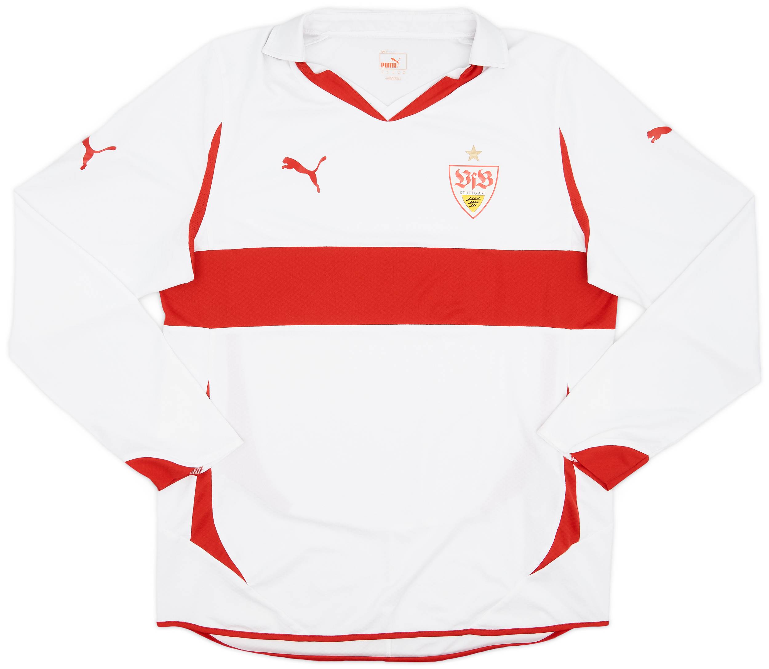 2010-11 Stuttgart Player Issue Home L/S Shirt - 9/10 - (XL)
