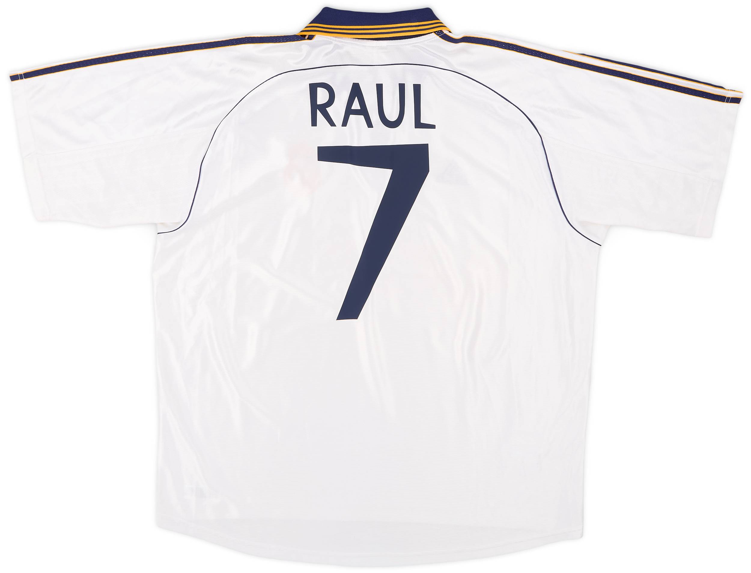 1998-00 Real Madrid Home Shirt Raul #7 - 6/10 - (XL)