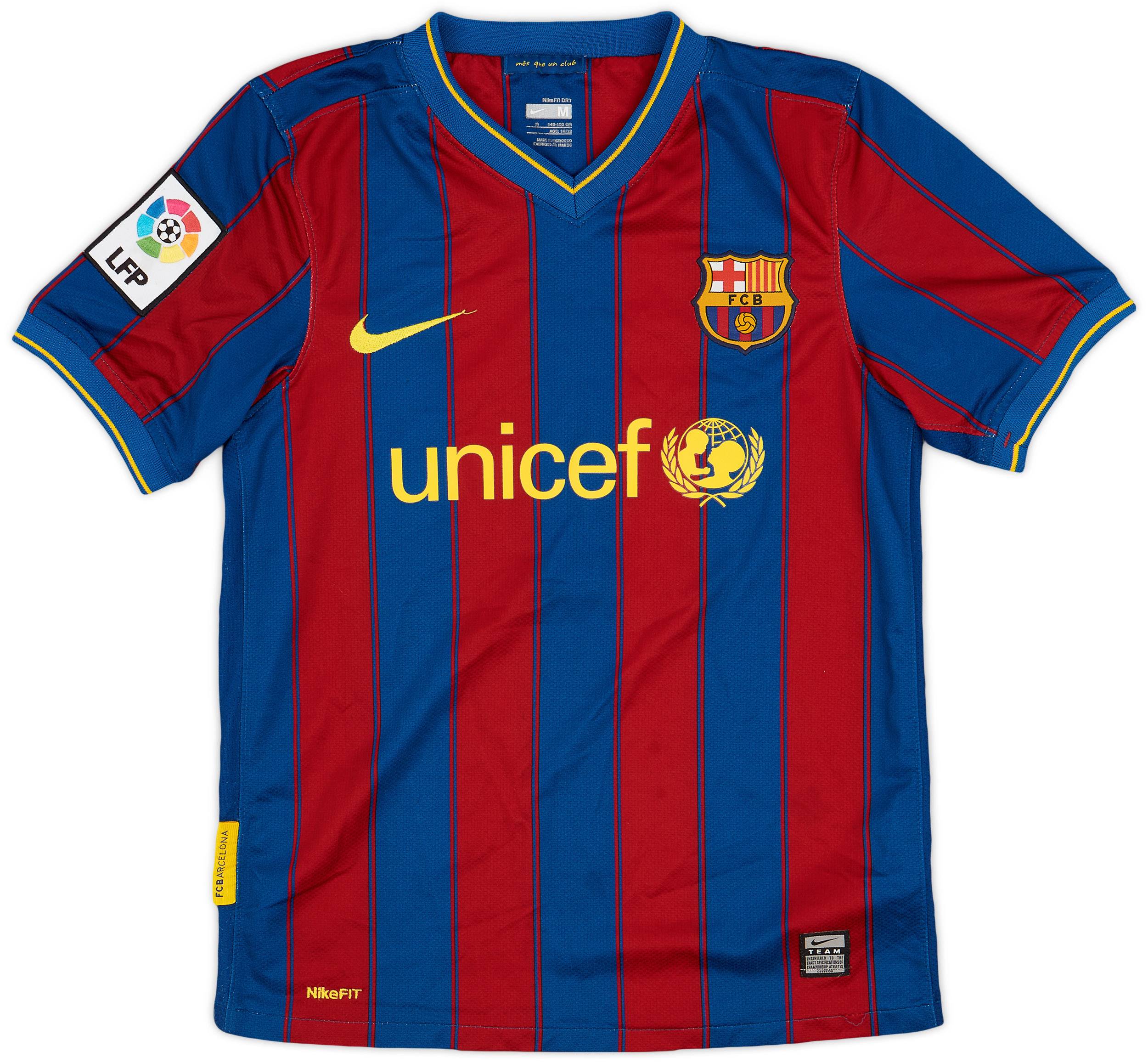 2009-10 Barcelona Home Shirt - 8/10 - (M.Boys)
