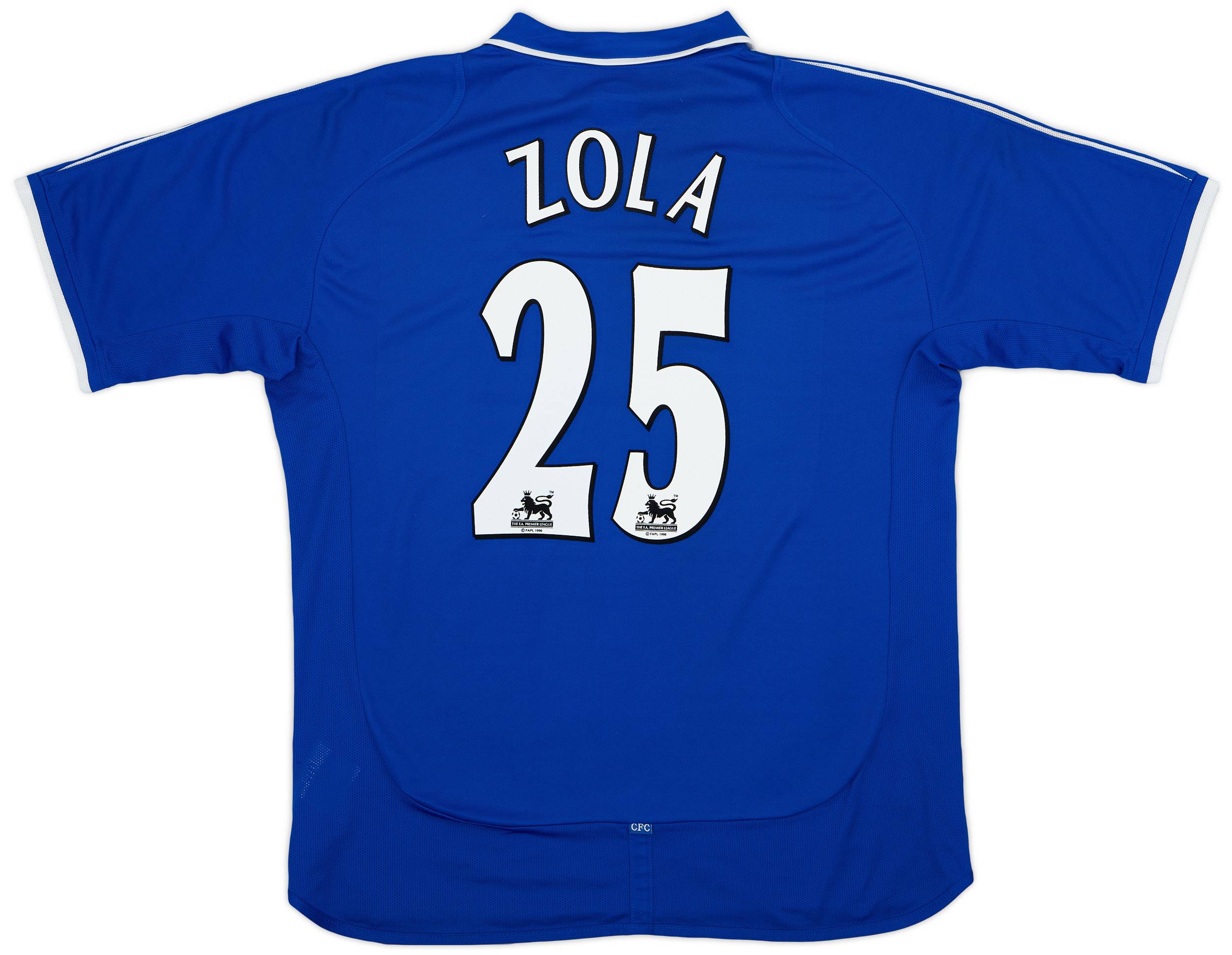 2001-03 Chelsea Home Shirt Zola #25 - 6/10 - (XL)