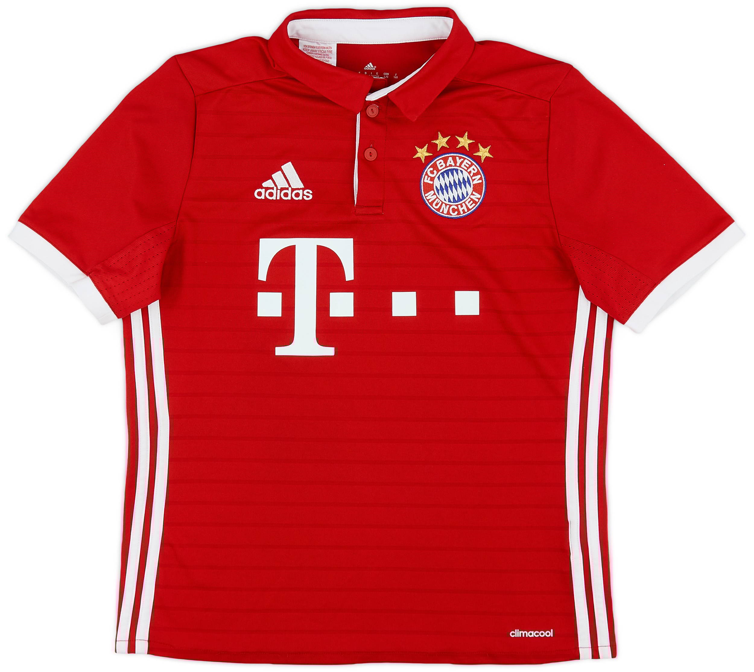 2016-17 Bayern Munich Home Shirt - 8/10 - (L.Boys)