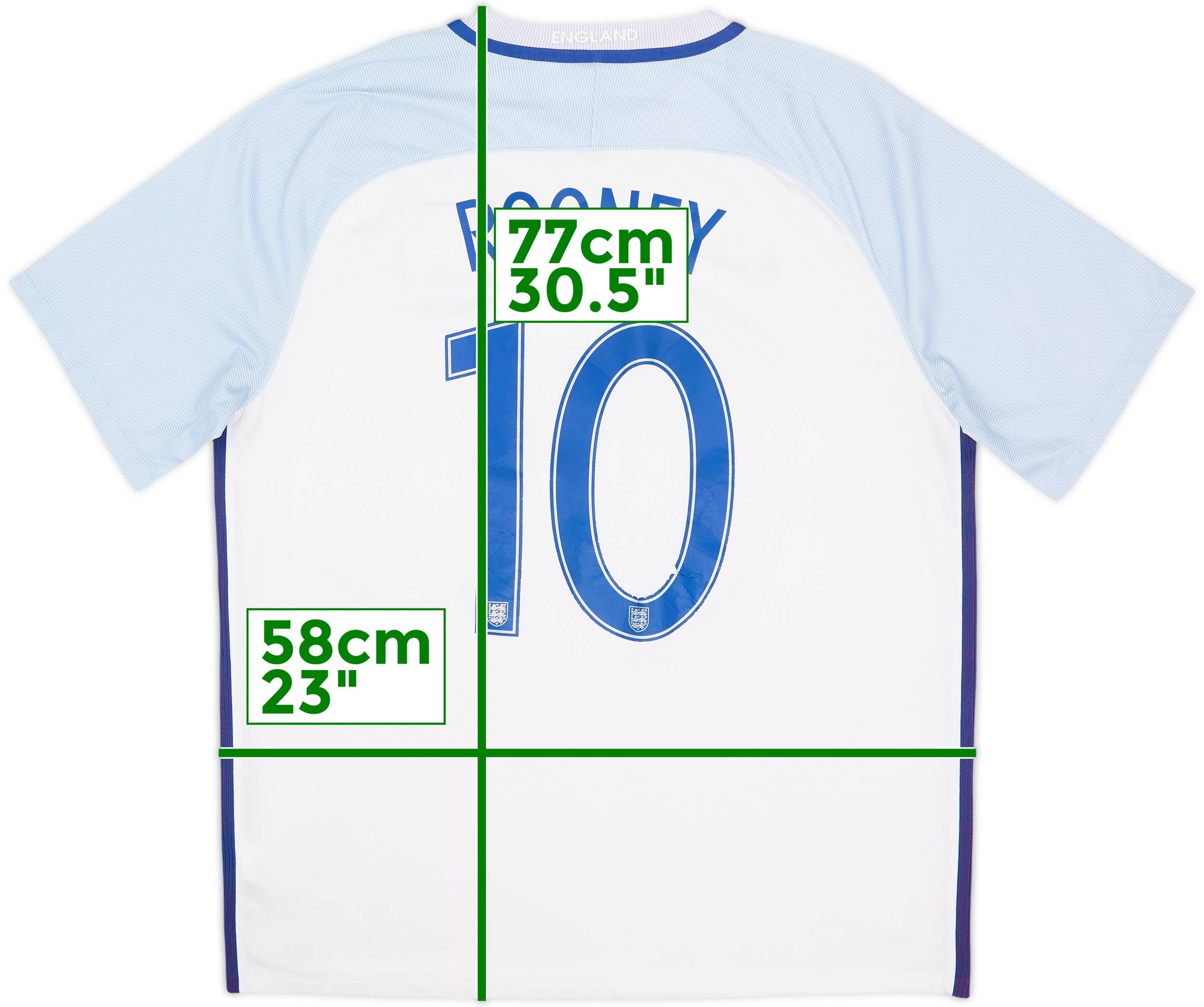 2016-17 England Home Shirt Rooney #10 - 6/10 - (XL)