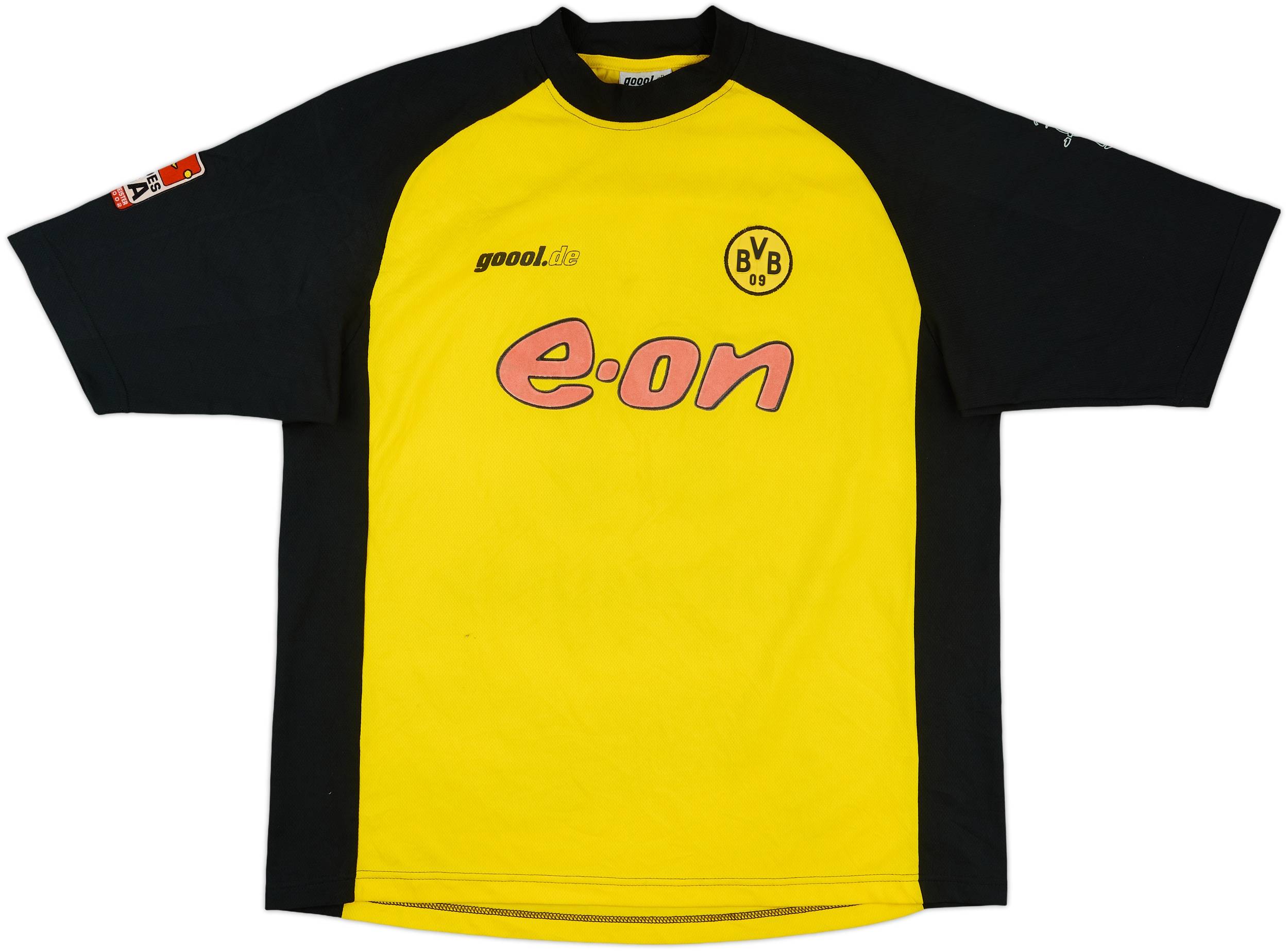 2001-02 Borussia Dortmund Signed Home Shirt Herrlich #11 - 8