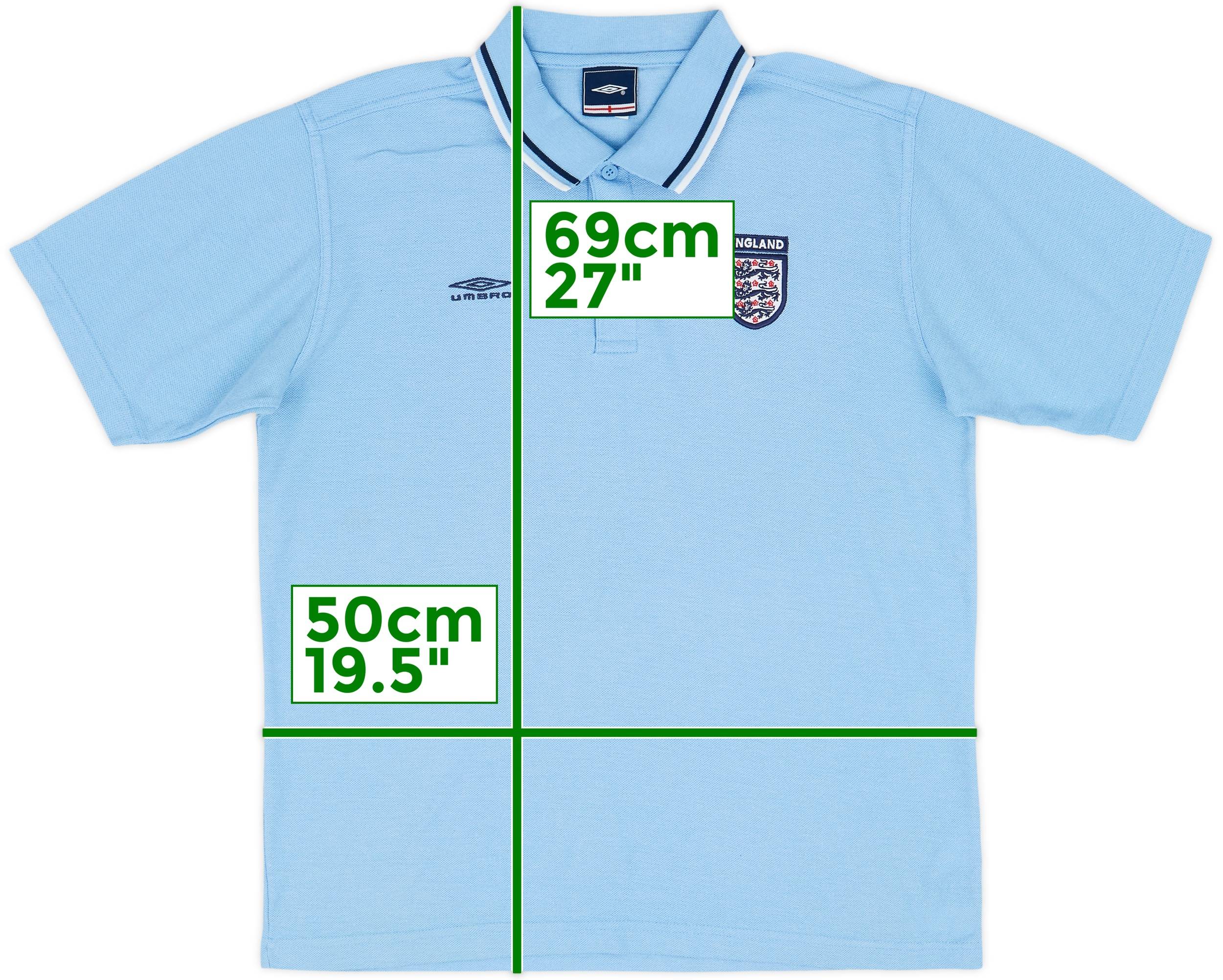 2002-04 England Umbro Polo Shirt - 8/10 - (M)