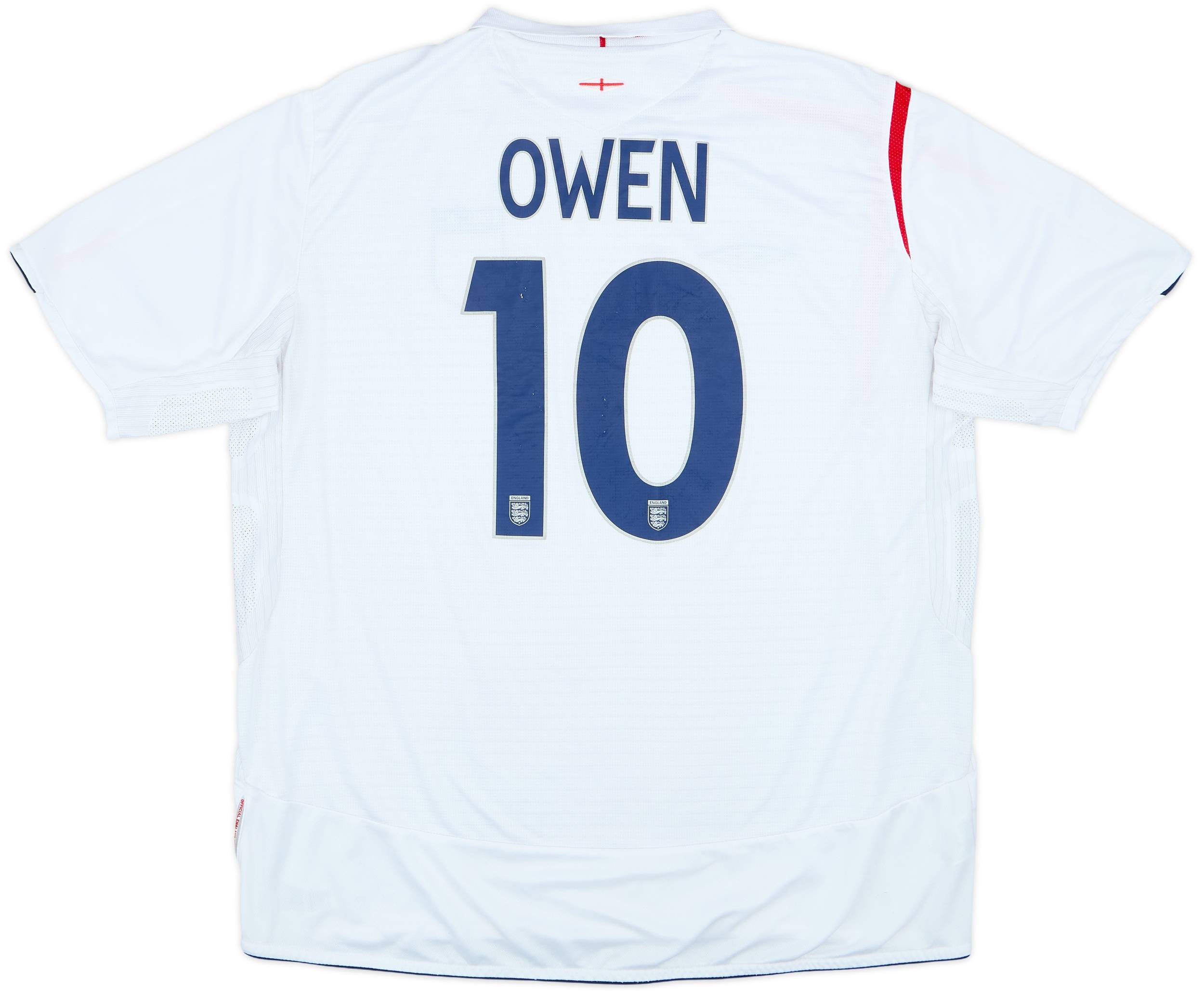 2005-07 England Home Shirt Owen #10 - 6/10 - (XXL)