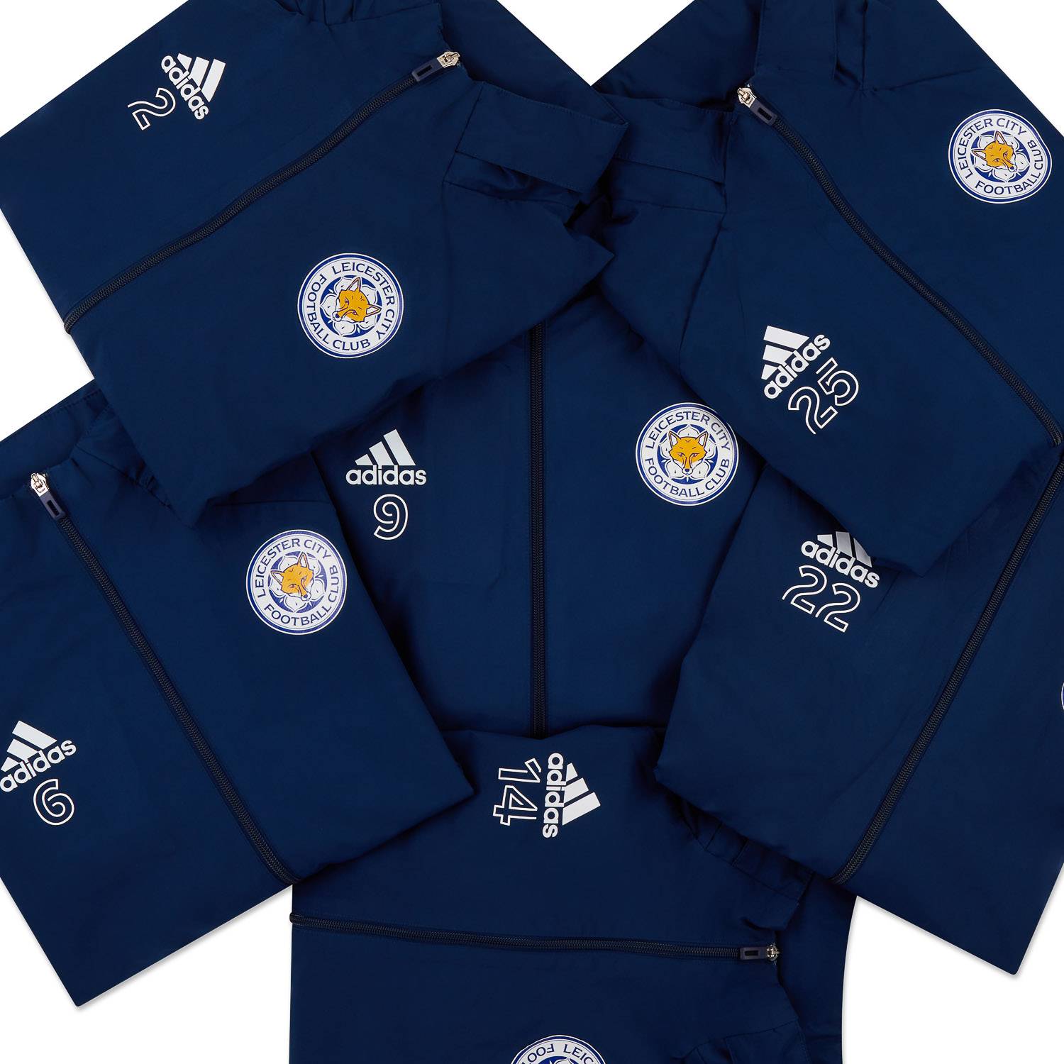 2021-22 Leicester Player Worn Windbreaker Jacket # (Good)