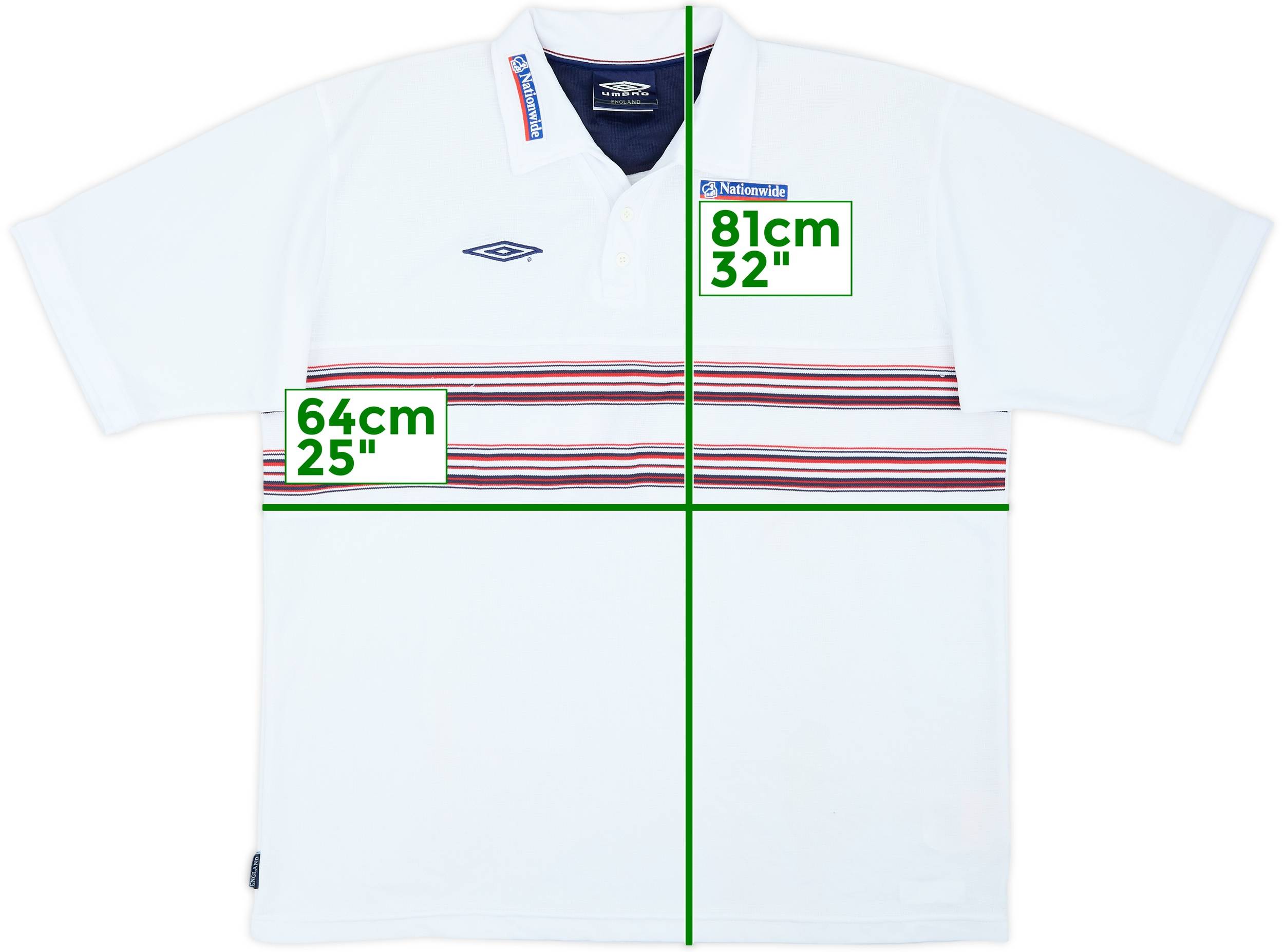 2002-04 England Umbro Polo Shirt - 7/10 - (XXL)