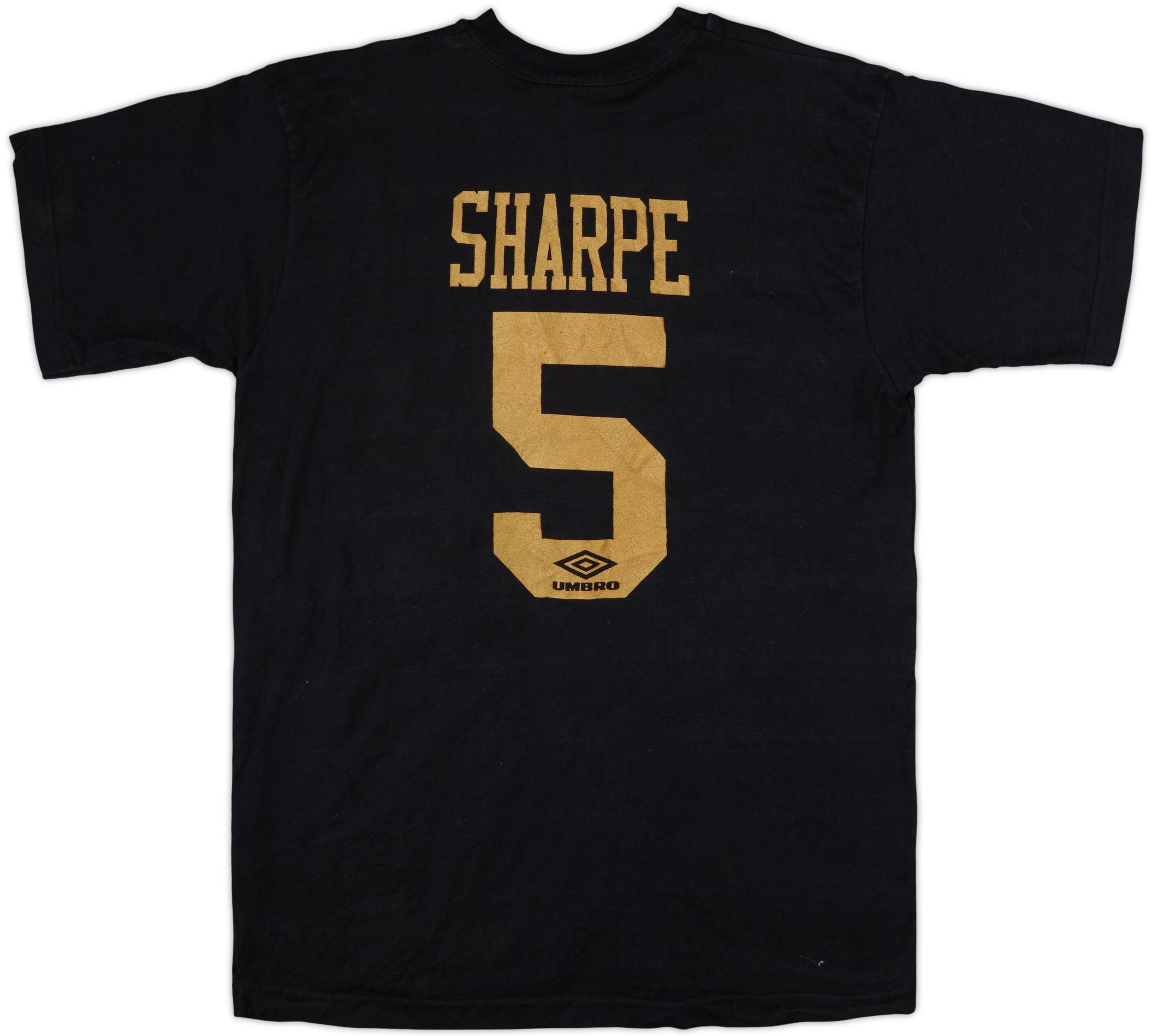 1994-96 Manchester United Umbro Graphic Tee Sharpe #5 - 7/10 - (M)