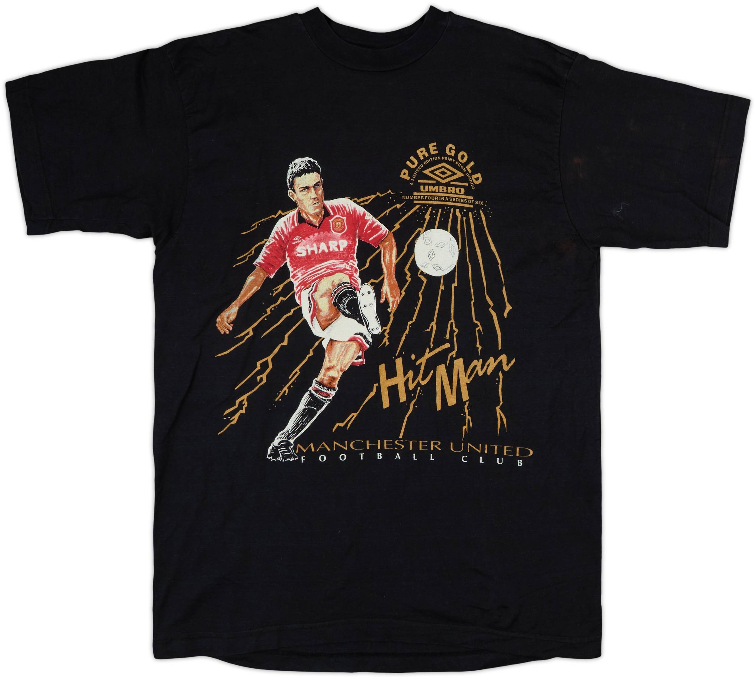 1994-96 Manchester United Umbro Graphic Tee Sharpe #5 - 7/10 - (M)