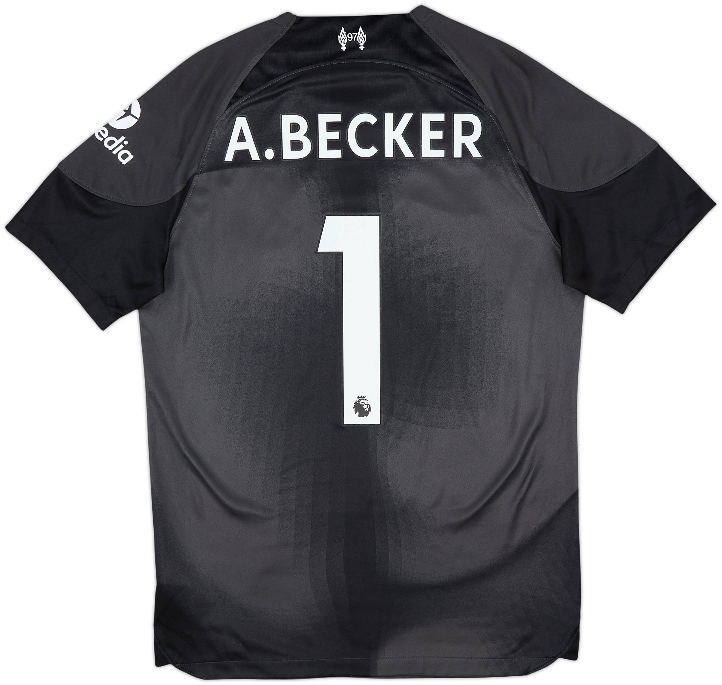 2022-23 Liverpool GK S/S Shirt A.Becker #1 - 8/10 - (S)