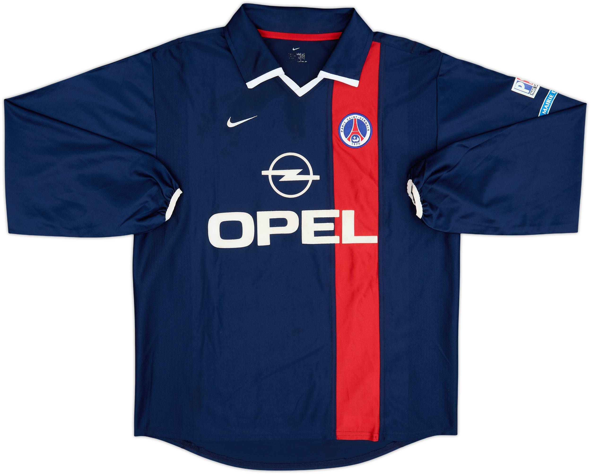 2001-02 Paris Saint-Germain Home L/S Shirt Ronaldinho #21 - 6/10 - (L)