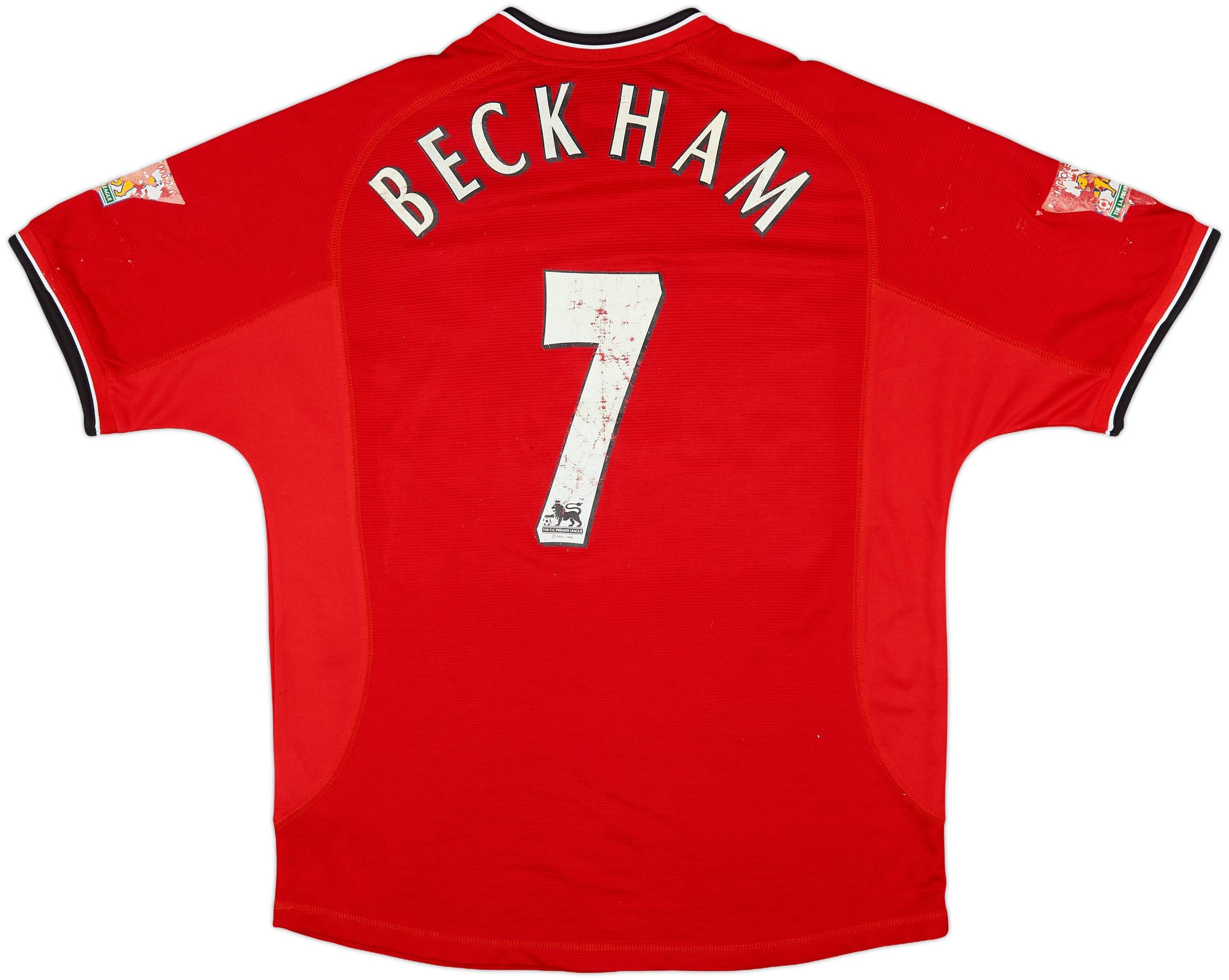 2000-02 Manchester United Home Shirt Beckham #7 - 5/10 - (L)