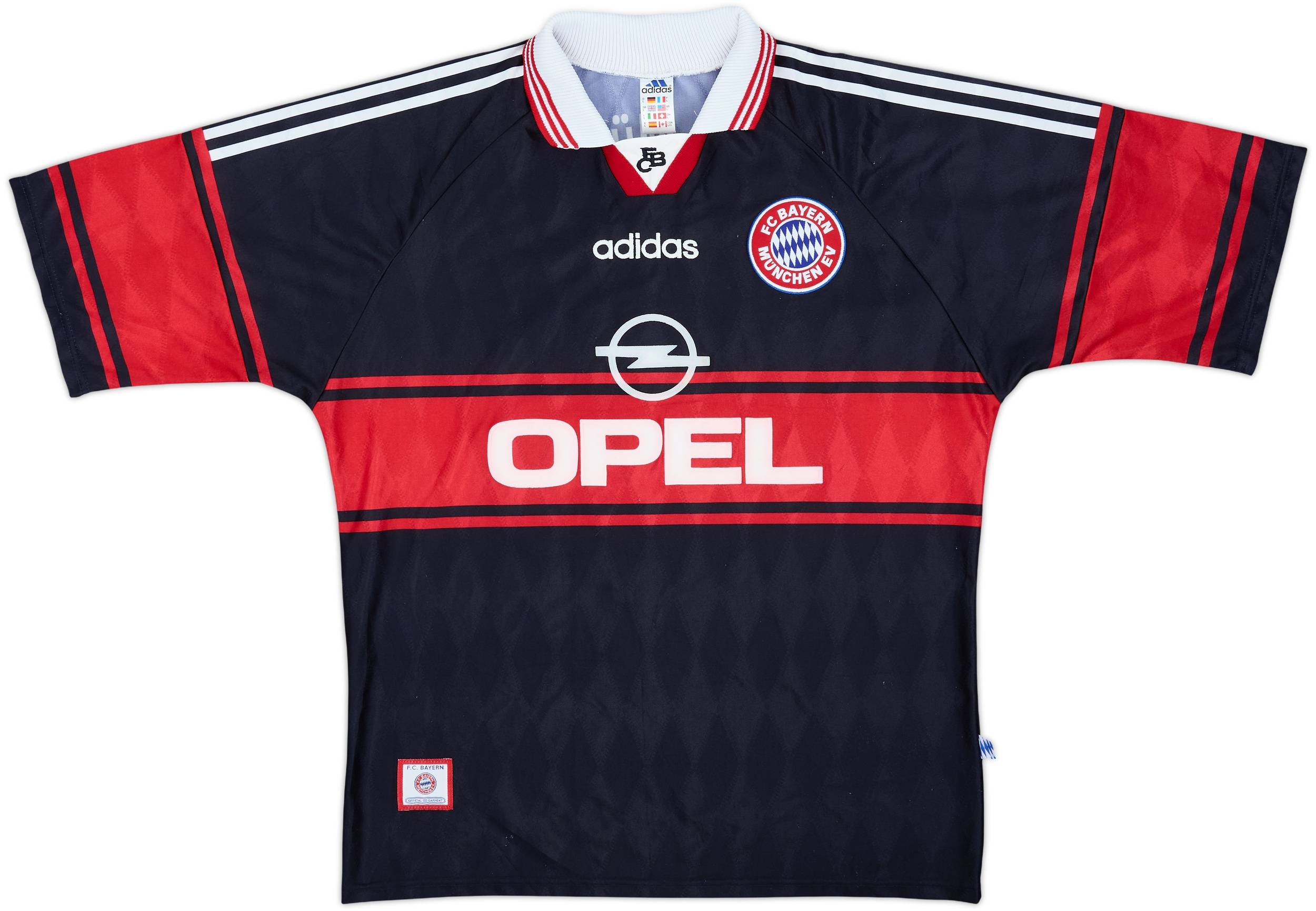 95-97 バイエルン  Scholl 7 ショル OPEL XL 1997-99 Bayern Munich Home Shirt Scholl #7 - 8/10 - (L)