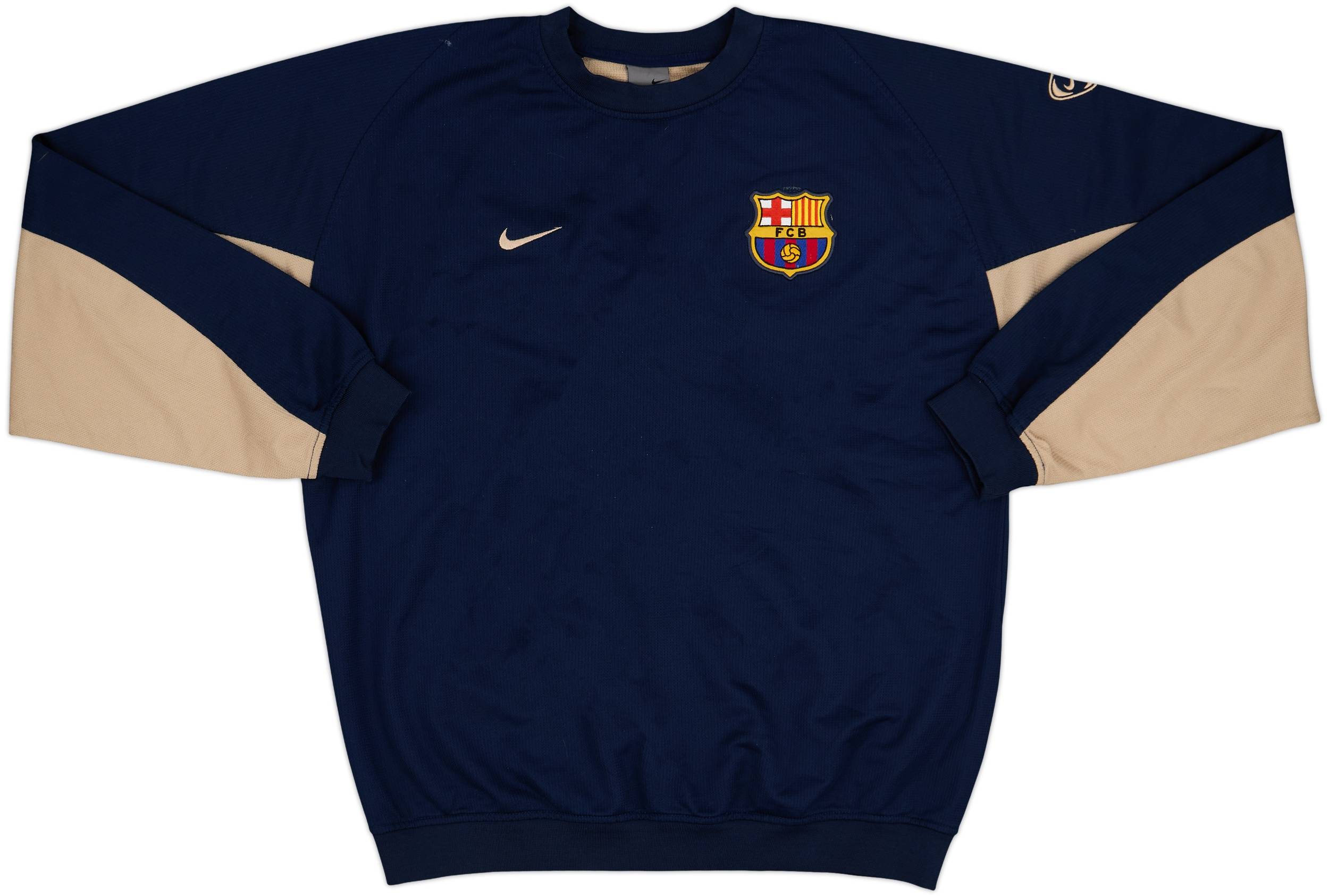 2003-04 Barcelona Nike Sweat Top - 7/10 - (L) 2003-04 Barcelona Nike Sweat Top - 7/10 - (L)