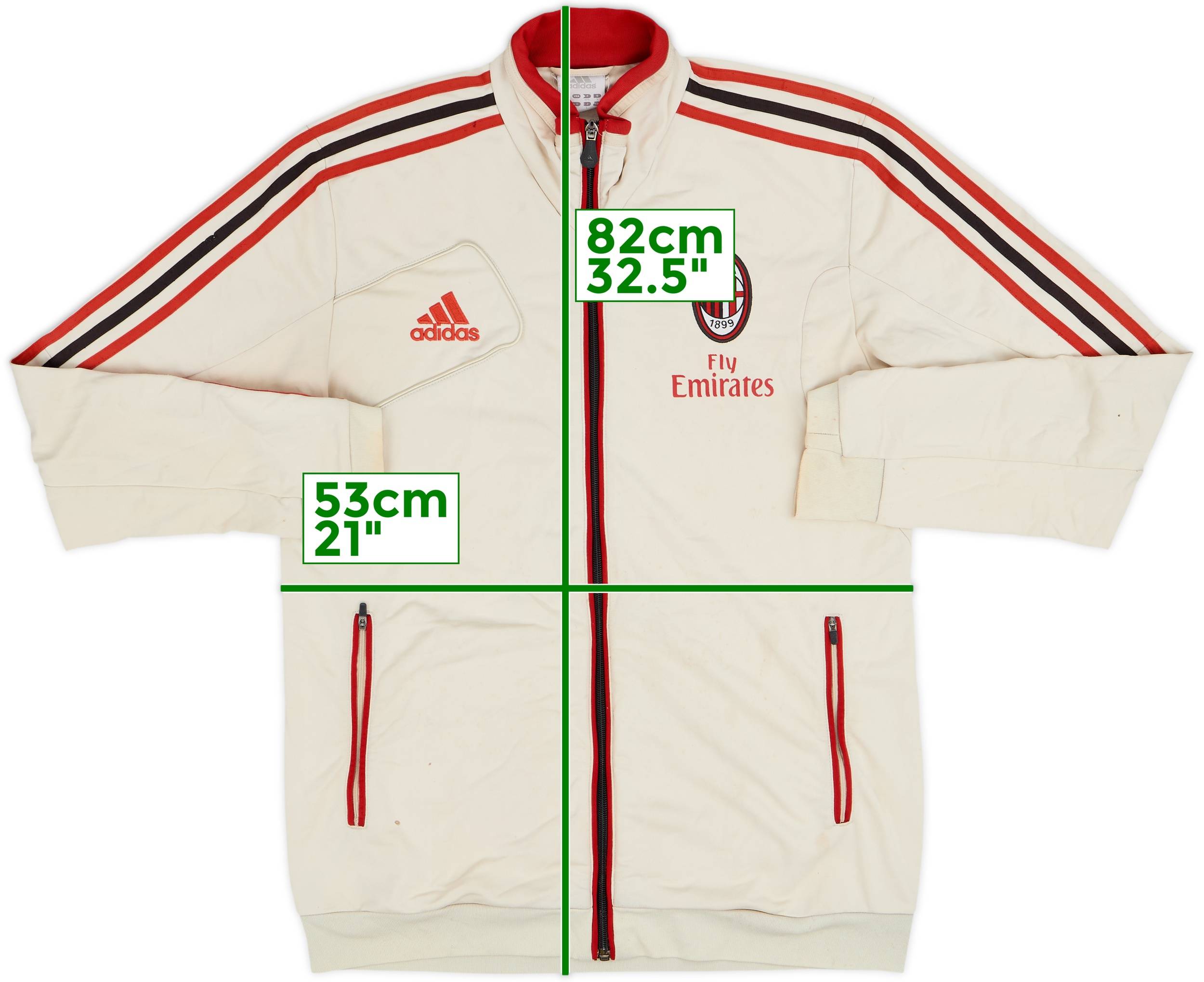 2012-13 AC Milan adidas Track Jacket - 4/10 - (M)