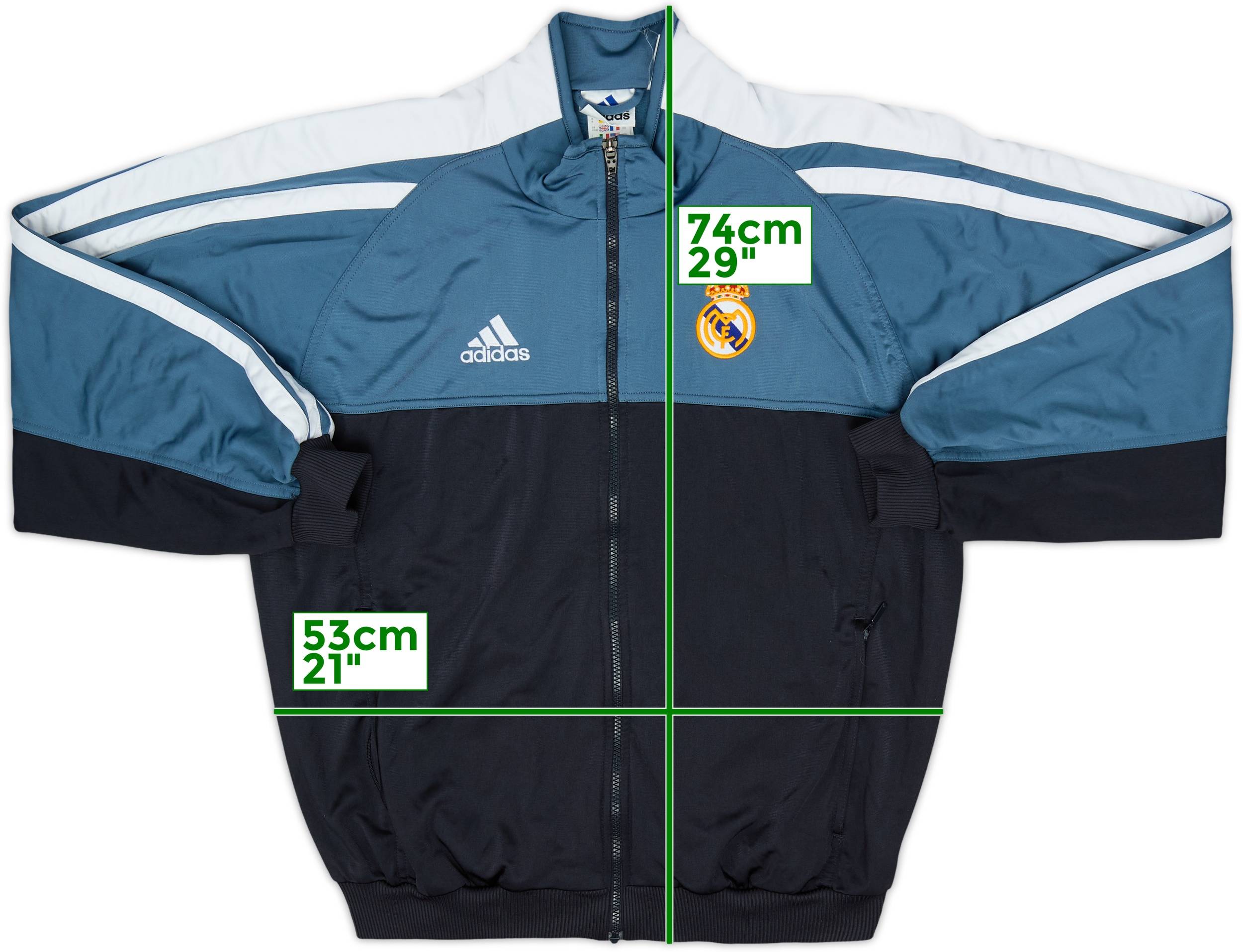2001-02 Real Madrid adidas Track Jacket - 7/10 - (M/L)