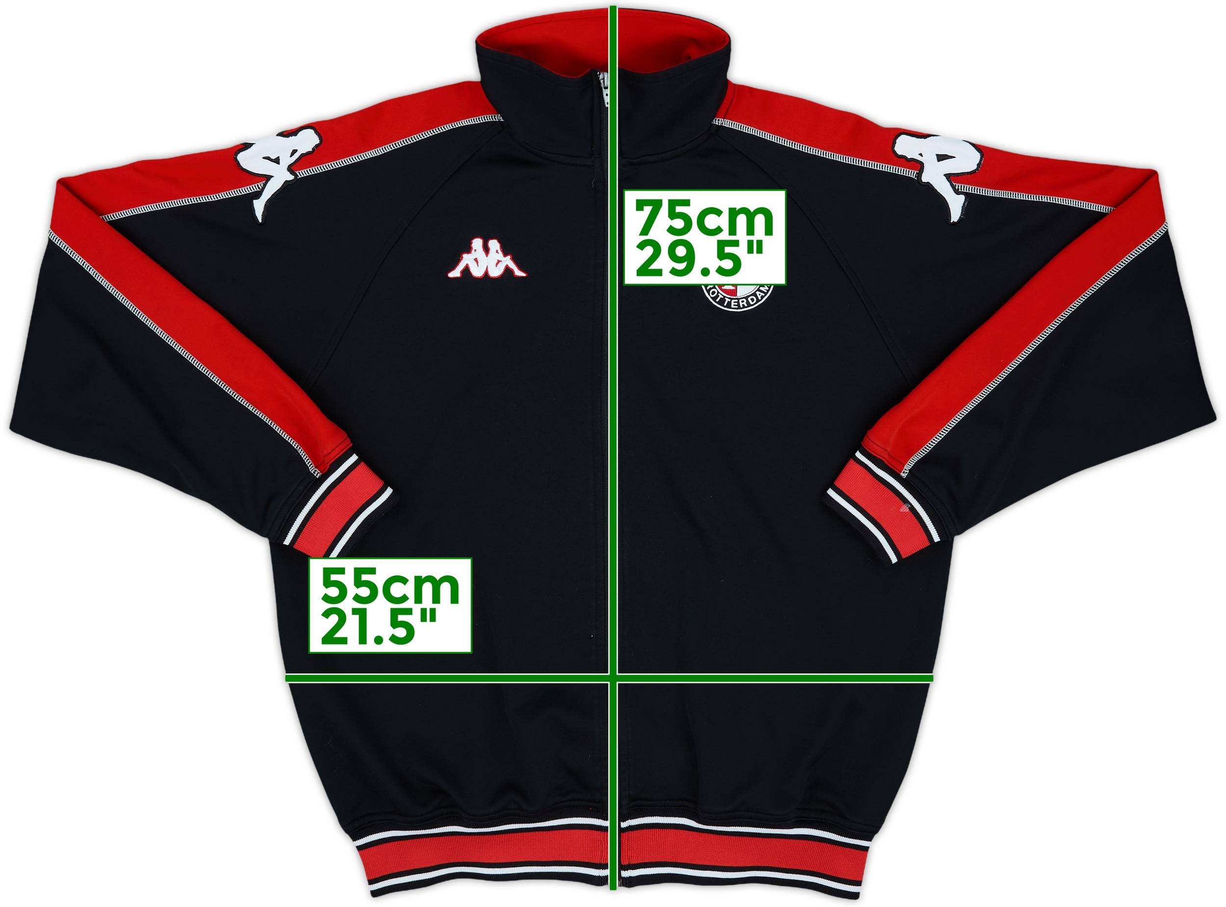 2000-01 Feyenoord Kappa Track Jacket - 9/10 - (L)