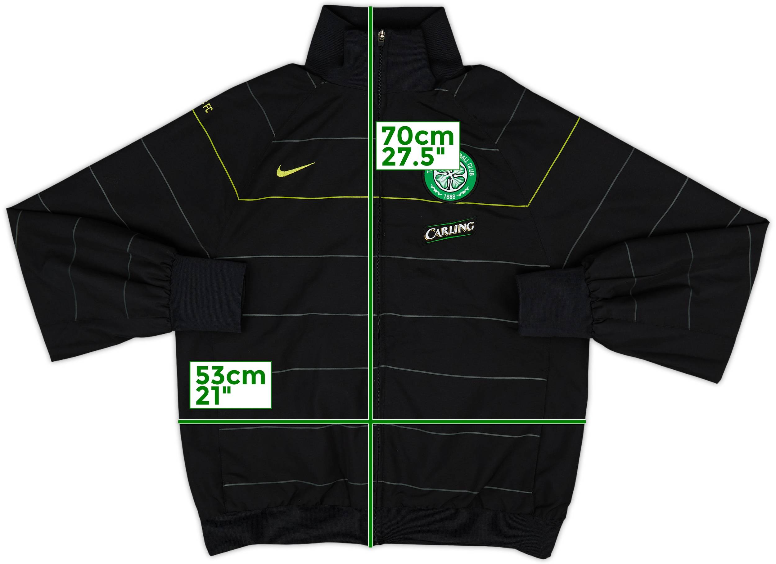 2008-09 Celtic Nike Track Jacket - 8/10 - (M)