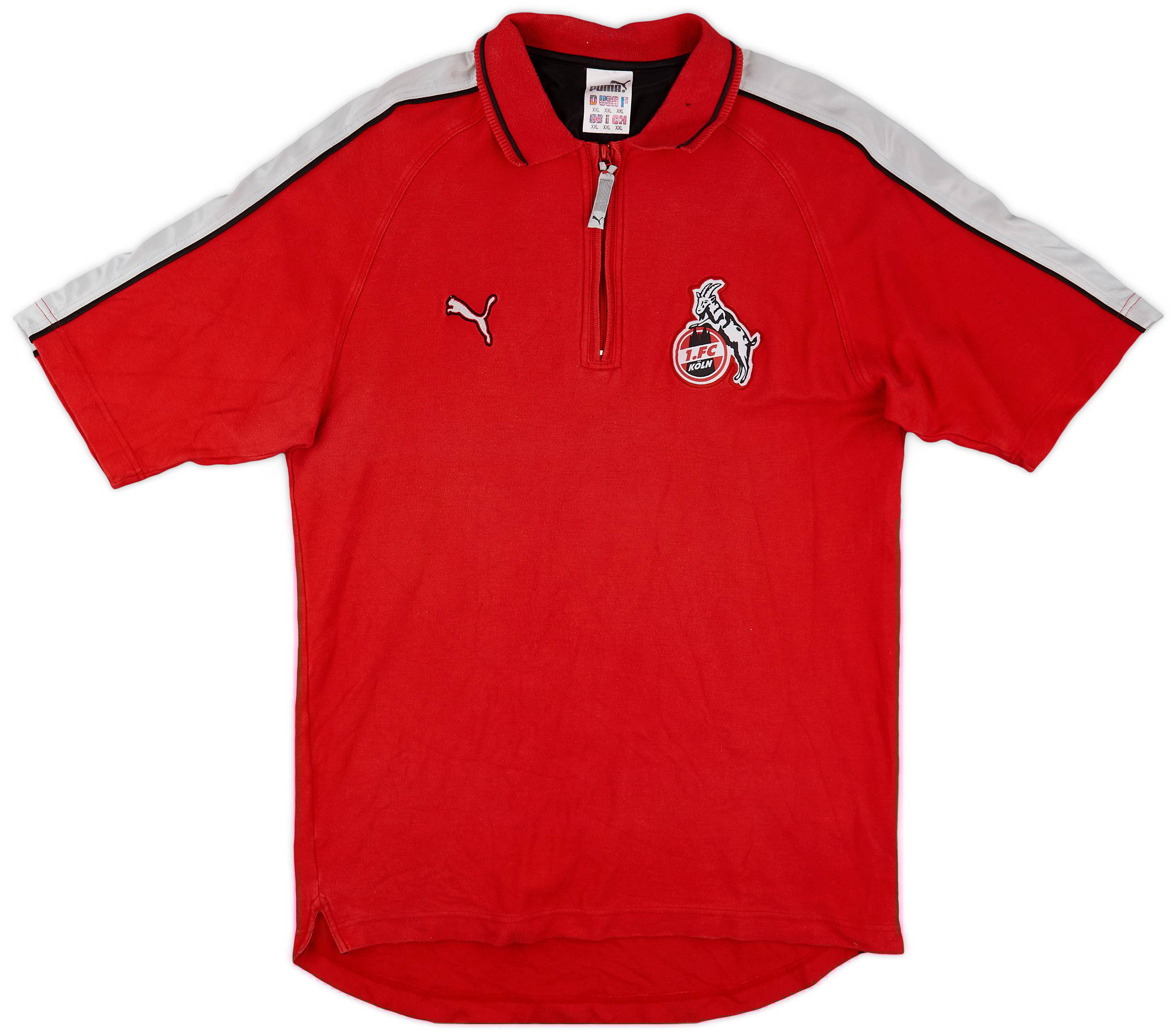 1998-99 FC Koln Puma 1/4 Zip Polo Shirt - 9/10 - (XXL)