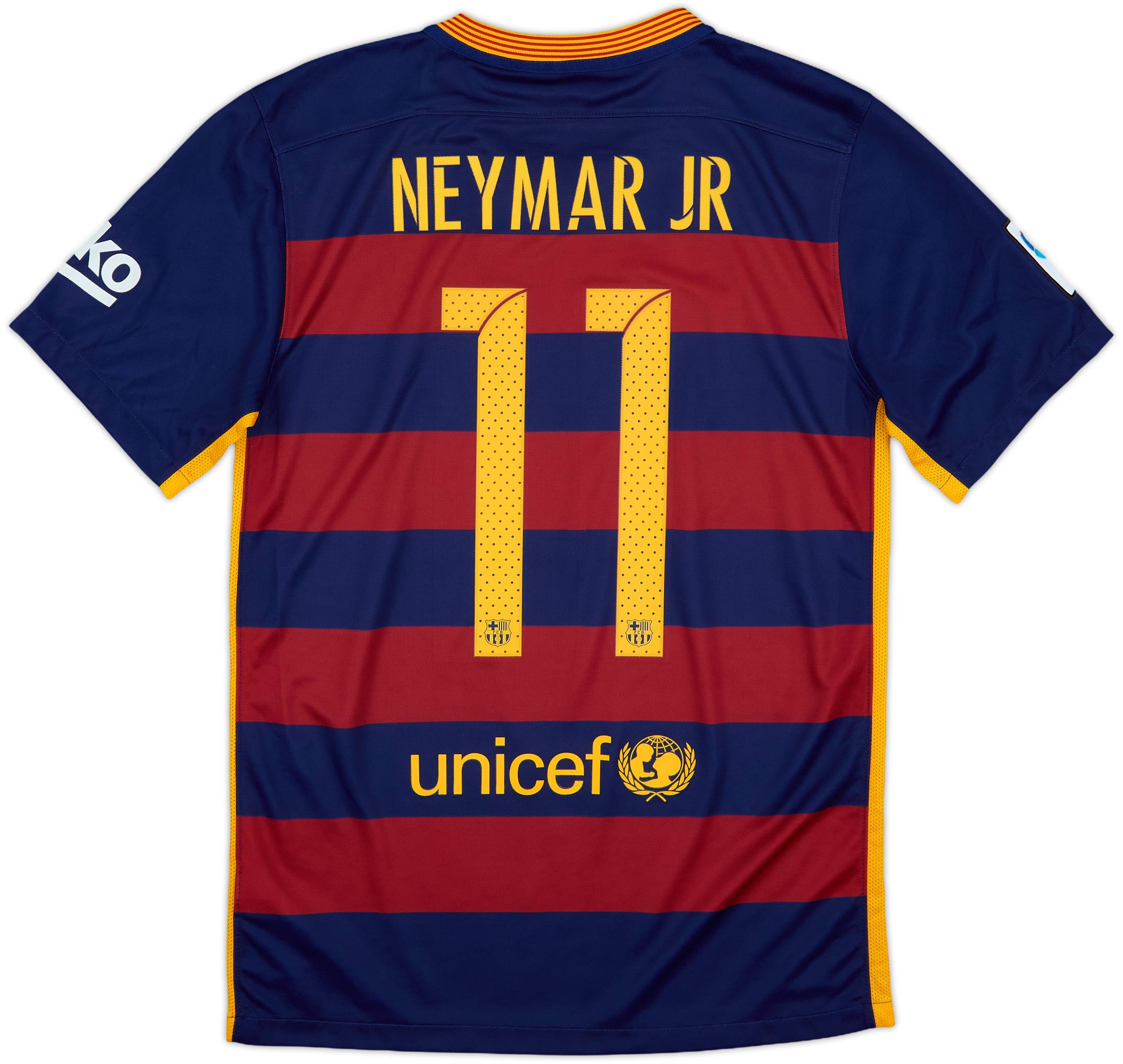 2015-16 Barcelona Home Shirt Neymar Jr #11 - 9/10 - (S)