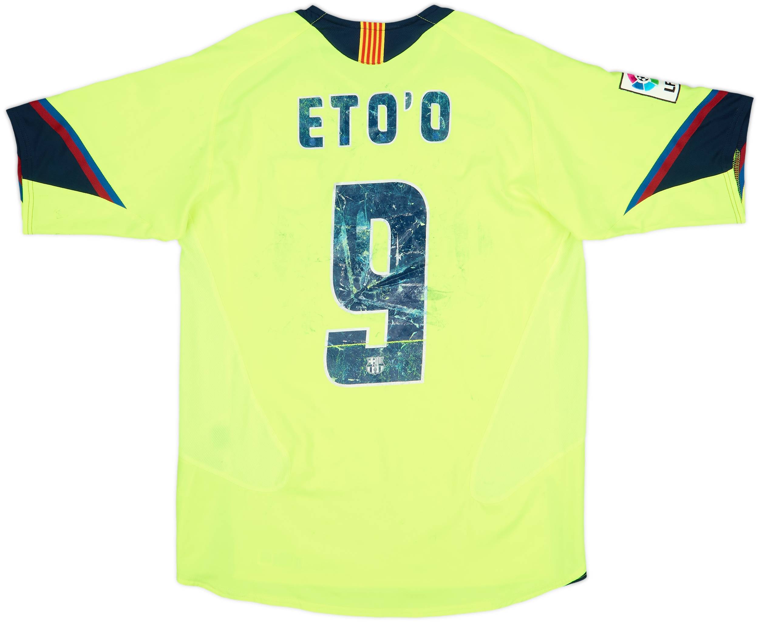 2005-06 Barcelona Away Shirt Eto'o #9 - 4/10 - (S)