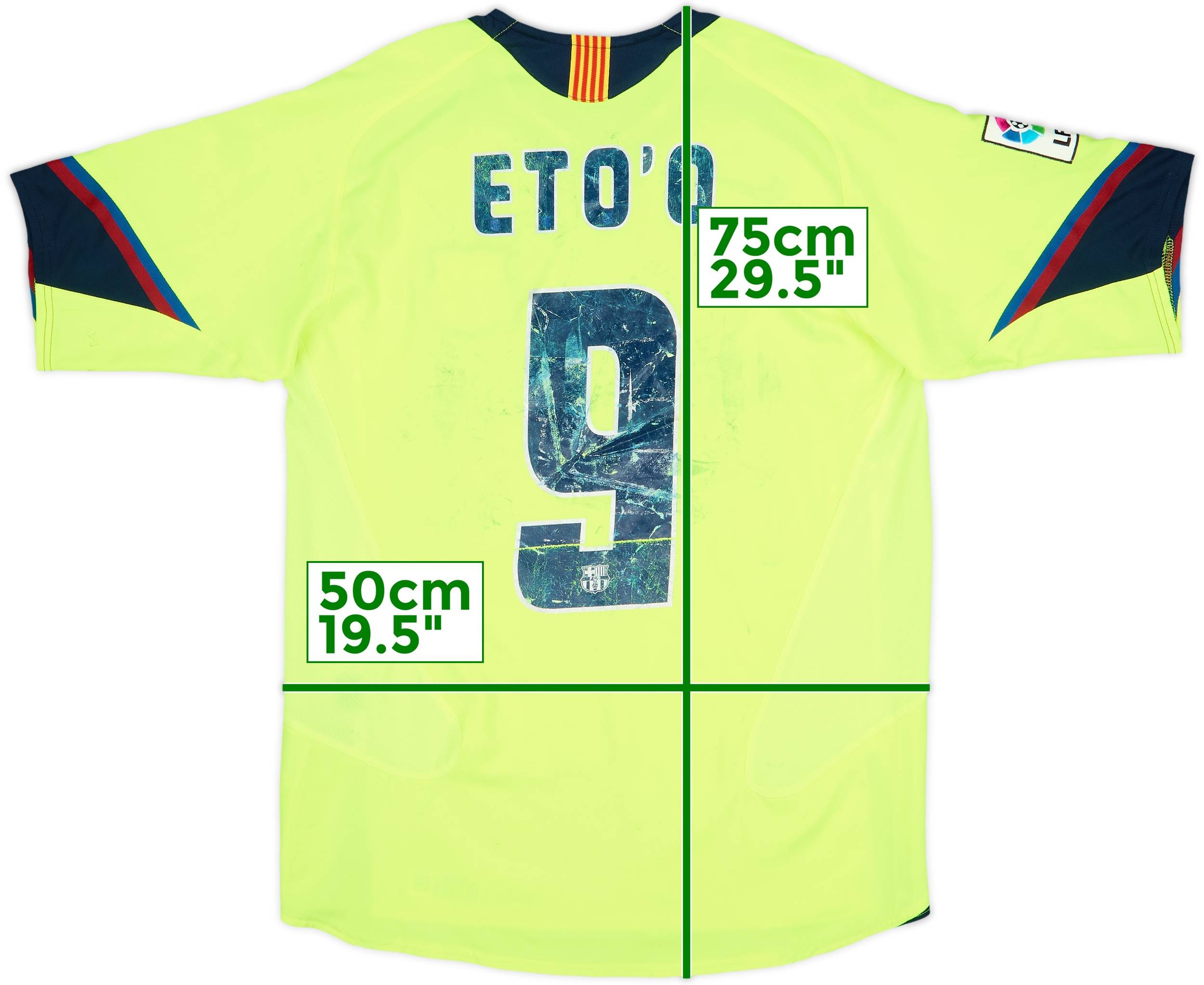 2005-06 Barcelona Away Shirt Eto'o #9 - 4/10 - (S)