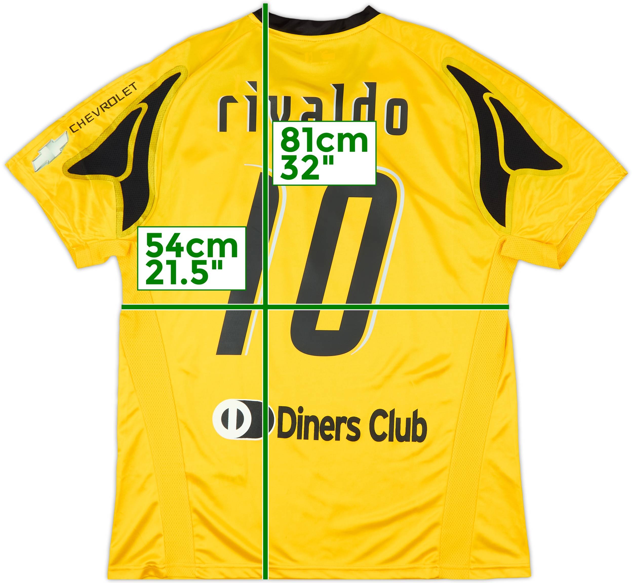 AEKアテネ　リバウド　07/08 2007-08 AEK Athens Home Shirt Rivaldo #10 (XXL)