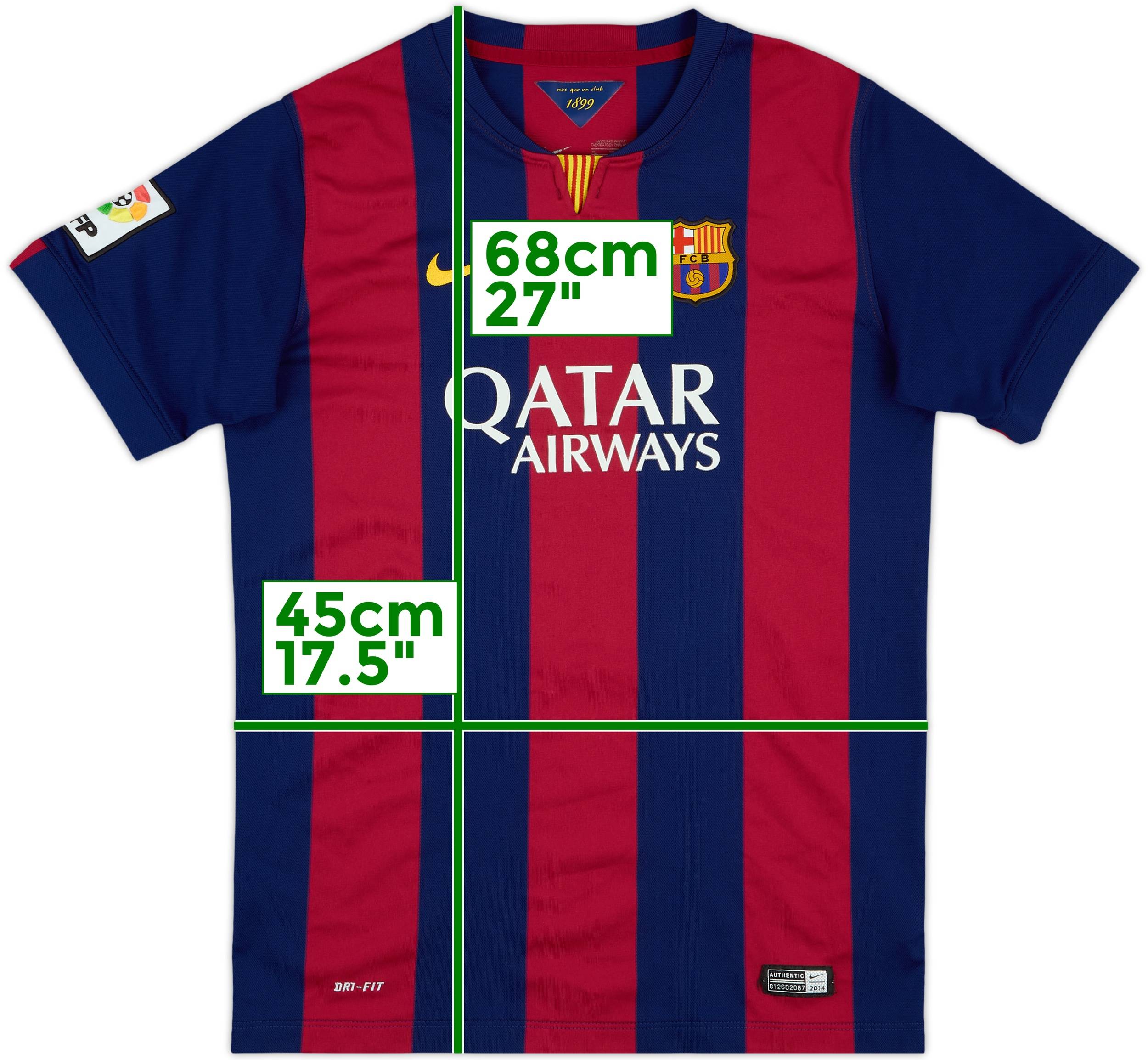 2014-15 Barcelona Home Shirt - 8/10 - (XL.Boys)