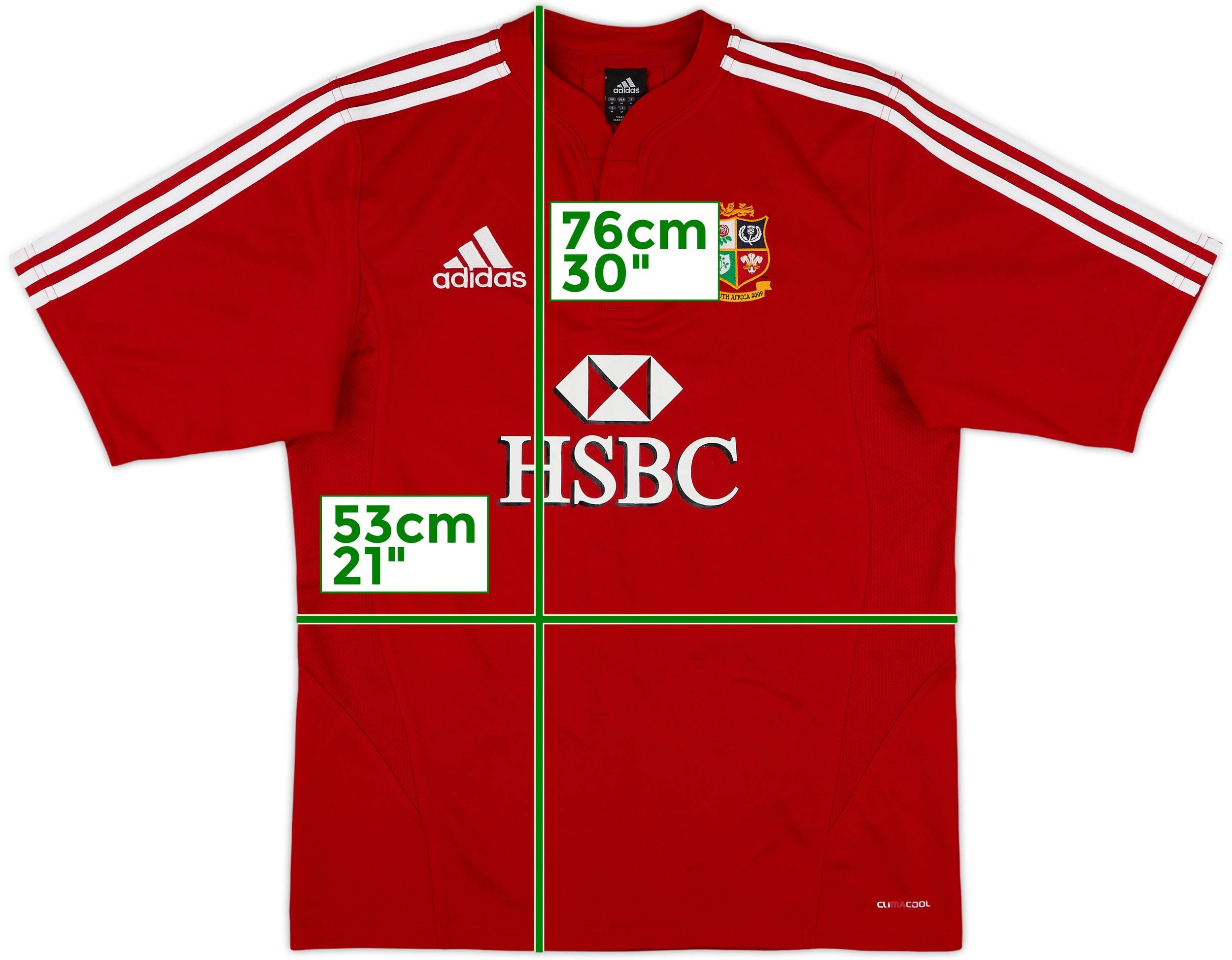 adidas British & Irish Lions シャツ　M ハ34 RUGBY UNION BRITISH AND IRISH LIONS 2009 WORLD CUP SHIRT