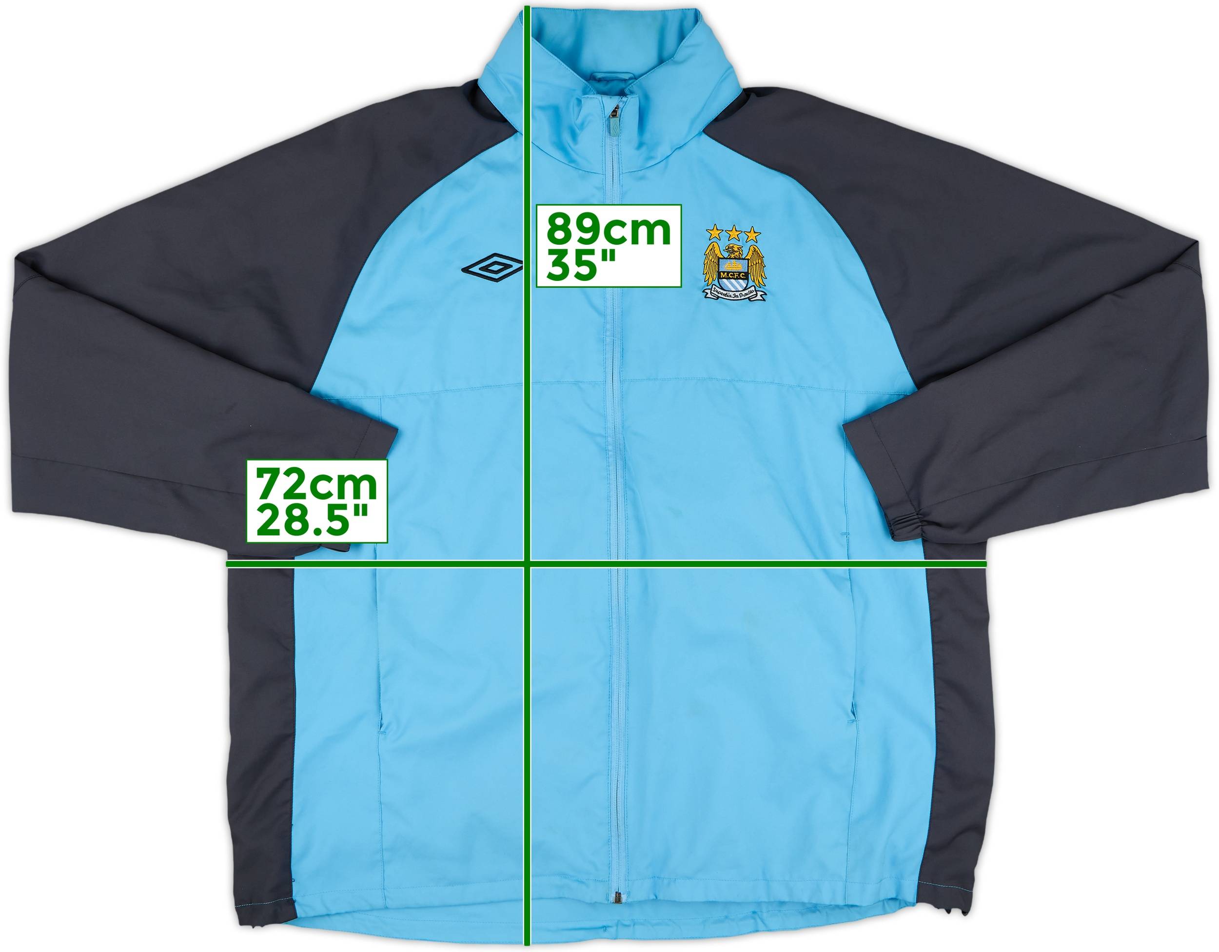 ウェア Umbro Manchester City 2010-11 Manchester City Umbro Track Jacket - 5/10 - (3XL)